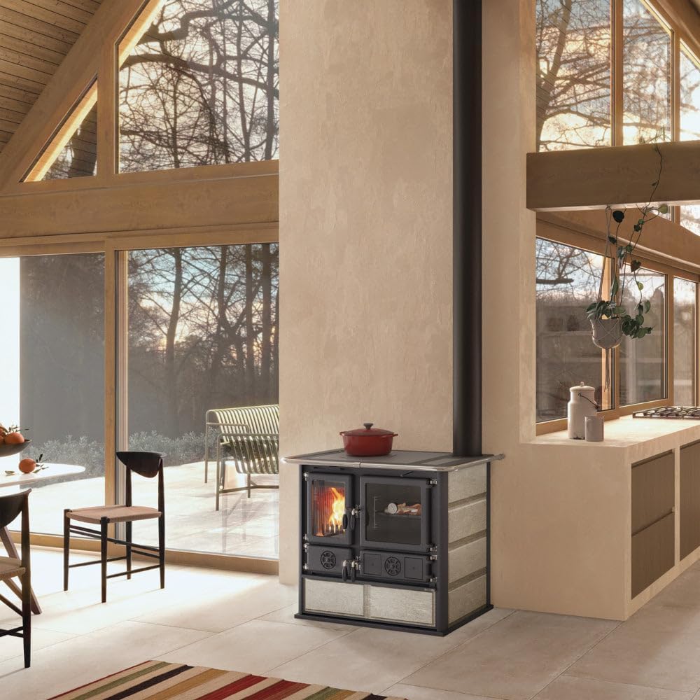 La Nordica Holzherd | ROSA.16 PETRA | 8,8 kW | Naturstein