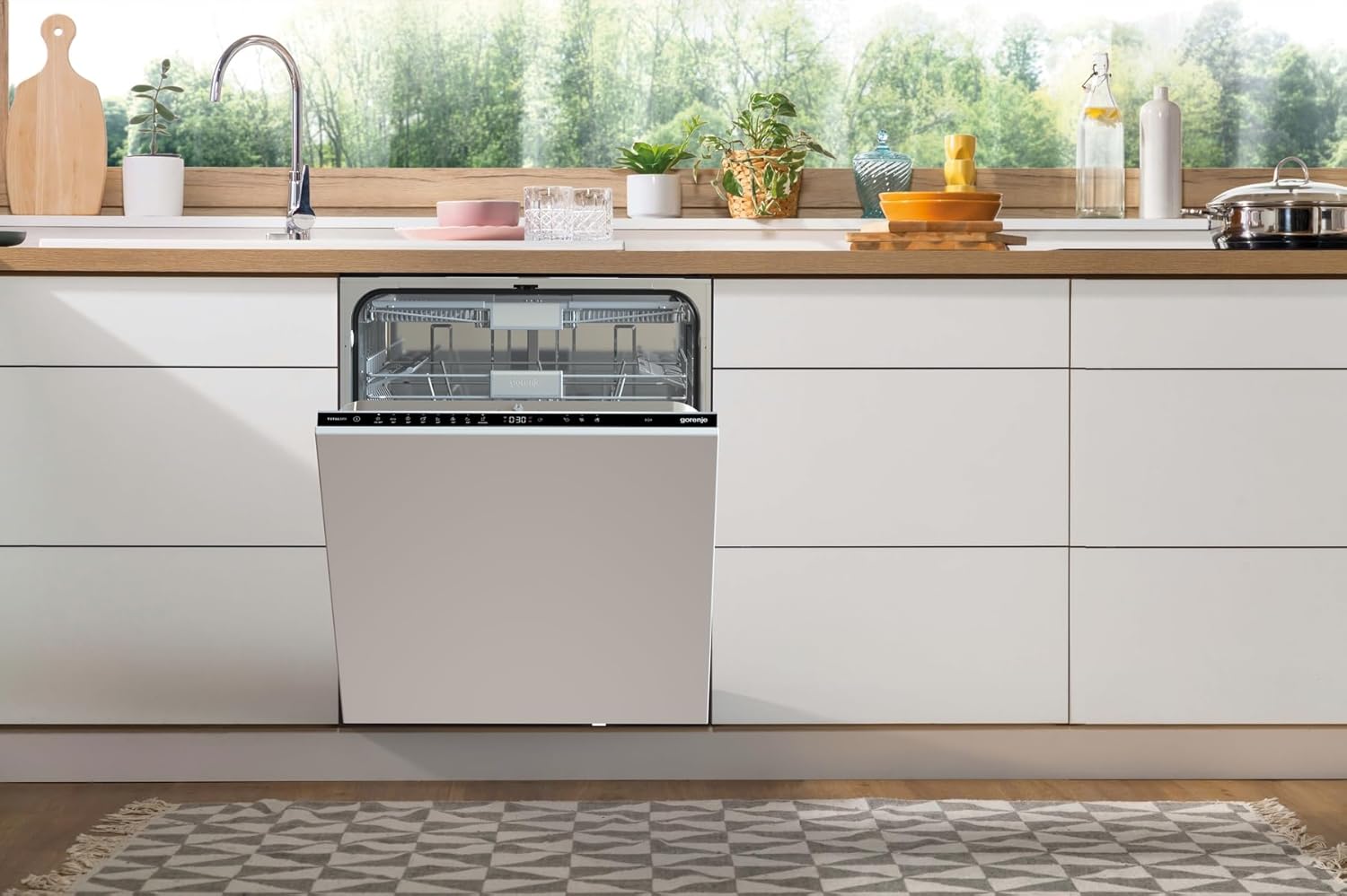 Gorenje GV663A66 Geschirrspüler/Einbaugerät FRONT NICHT ENTHALTEN/Made in EU/60 breite/16 Maßgedecke/8 Programme/TotalDry/Nachtprogramm/Status LED Licht/EEK: A-10%/Einbaumaße (HxBxT): 82 x 60 x 55,5cm