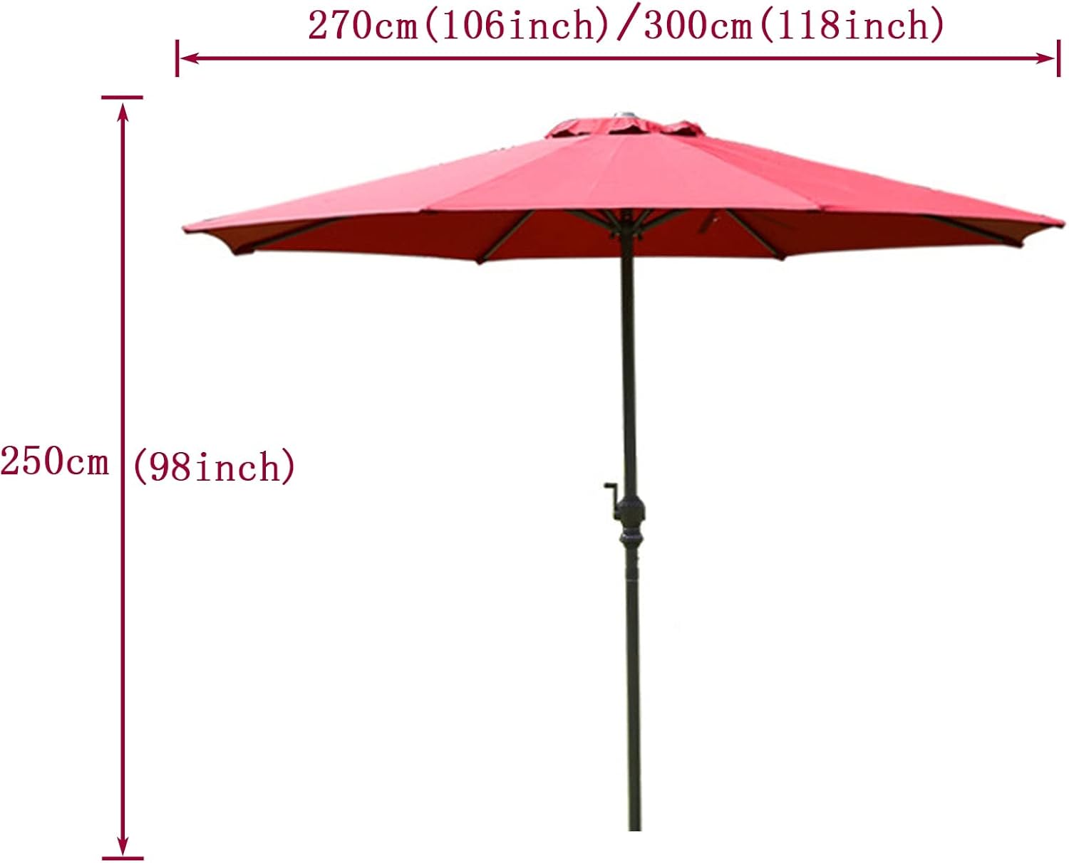 Tischschirm für den Außenbereich, Sonnenschirmabdeckung, Sonnenschutz, winddichter Sonnenschutz, Lüftungsschirme, für Gartenpool, Balkondeck, neigbarer Sonnenschirm good