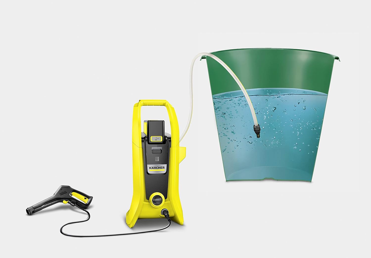 Kärcher 36 V Akku-Hochdruckreiniger K 2 Battery, Druck: 110 bar, 1-fach Strahlrohr, Dreckfräser, Gartenschlauchanschluss A3/4, Gewicht: 4,5 kg, verwendbar mit dem Kärcher 36-V-Akku, ohne Akku