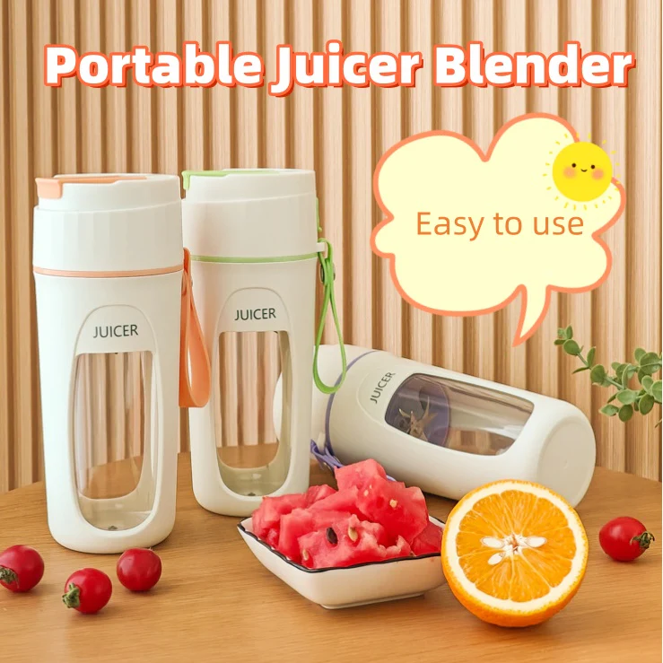 Portable USB Rechargeable Blender �?Mini Smoothie Maker for Travel, Gym & Healthy Drinks On-the-Go
