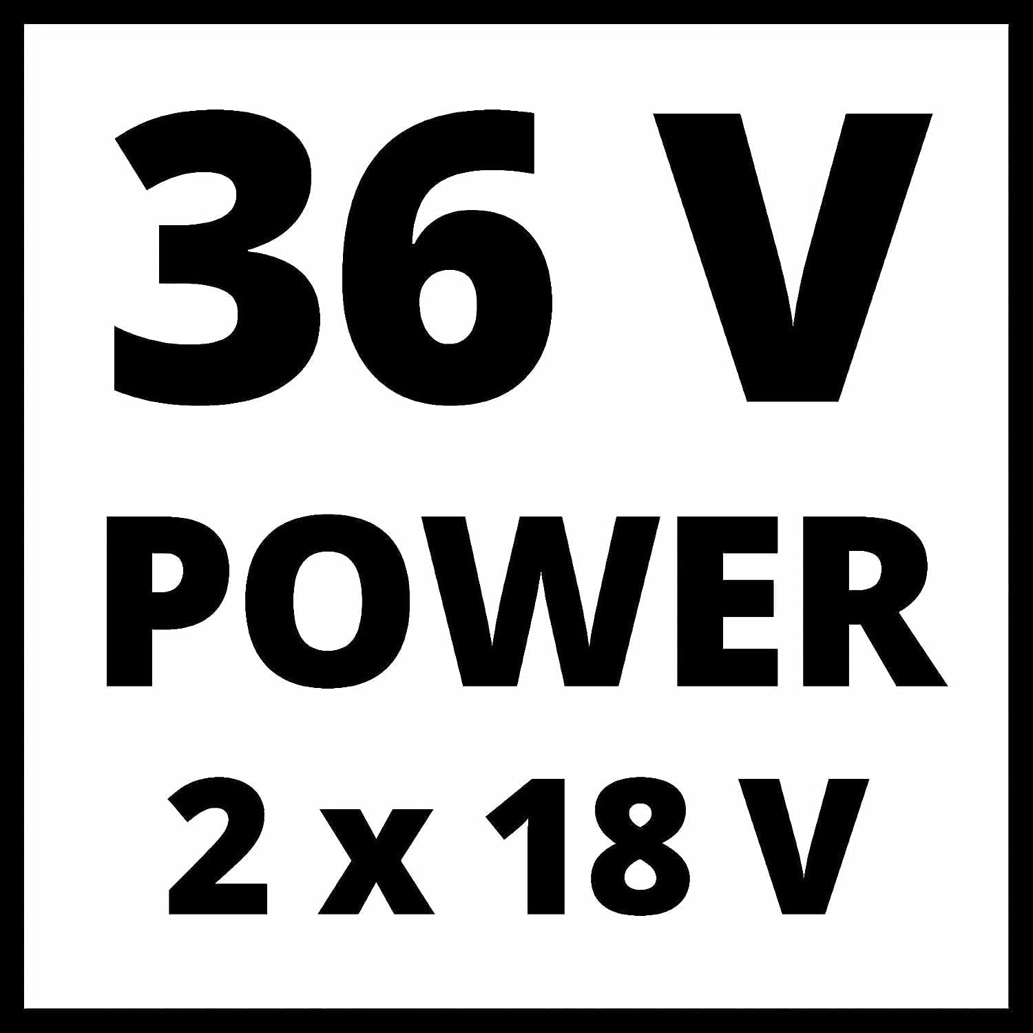 Einhell Akku-Rasenmäher GE-CM 36/37 Li-Solo Power X-Change (36 V, 37 cm Schnittbreite, bis 400 m², 45L Grasfangkorb, 25-75 mm Schnitthöhe, ohne Akku)
