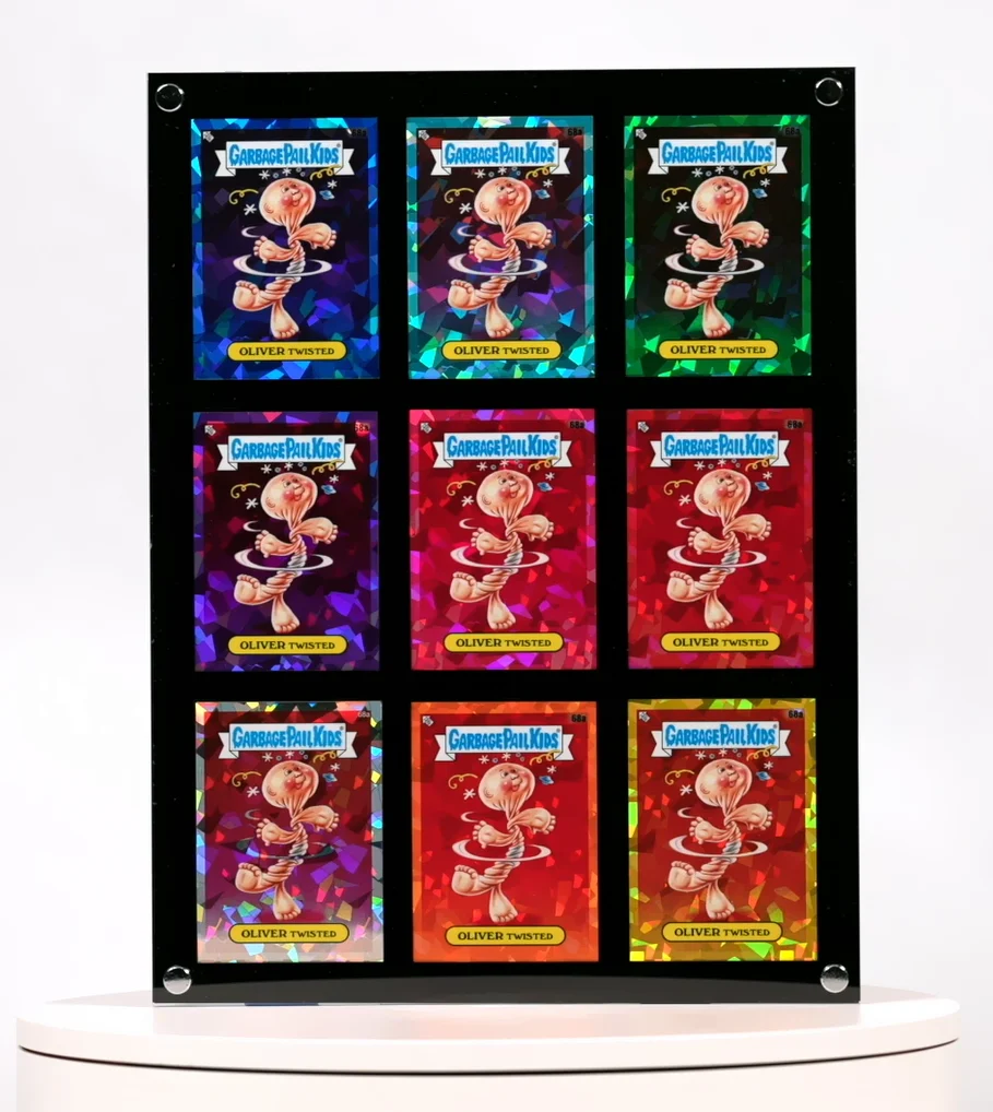 Card Frame For 9 Standard Size Cards. 'Rainbow' Frame. Now for sleeved cards up to 66x91mm