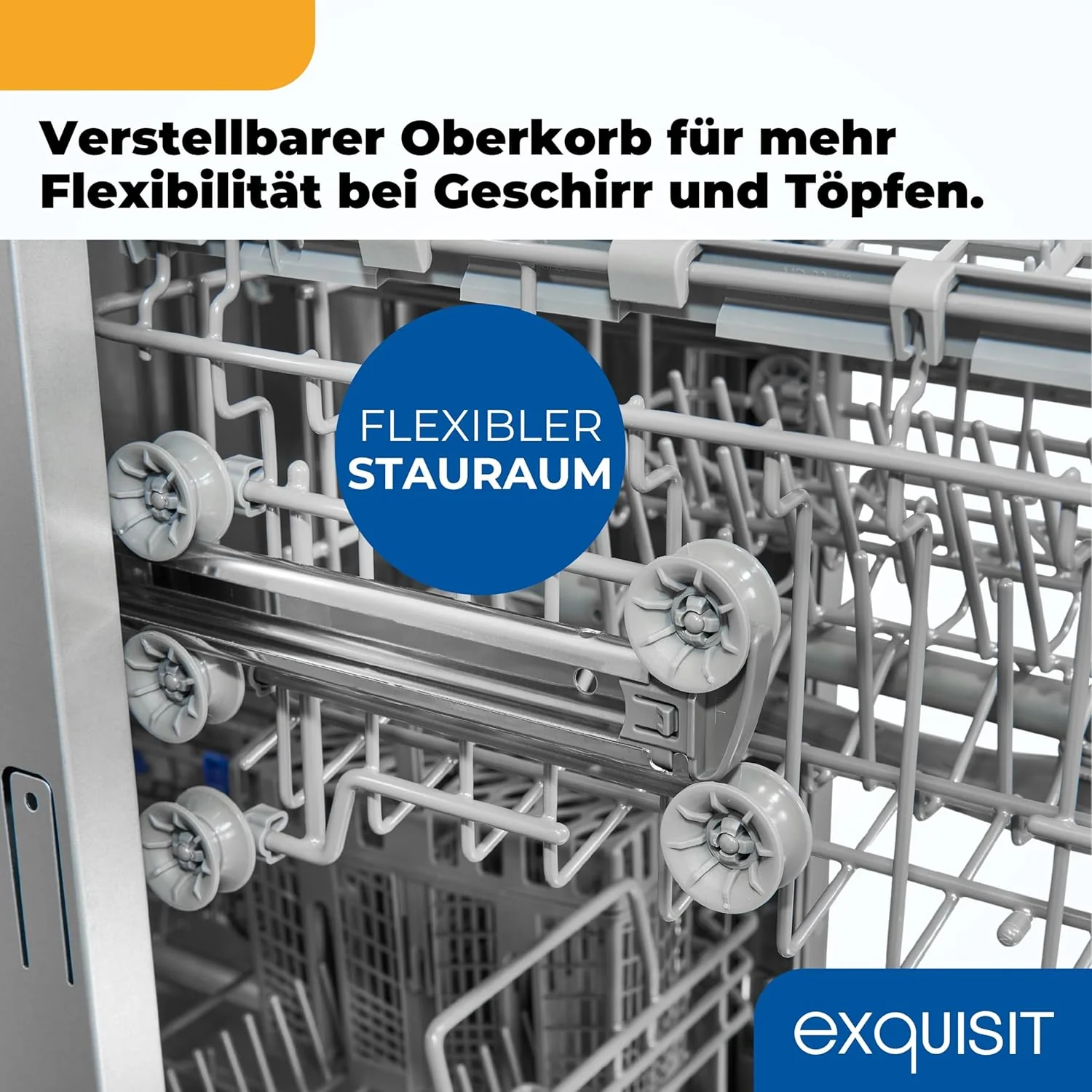 Exquisit Geschirrsp��ler, 9 Ma?gedecke, Sp��lmaschine 45 cm, Power+, ECO-Modus, Geschirrsp��ler 45 cm, GSP59109-030E silber
