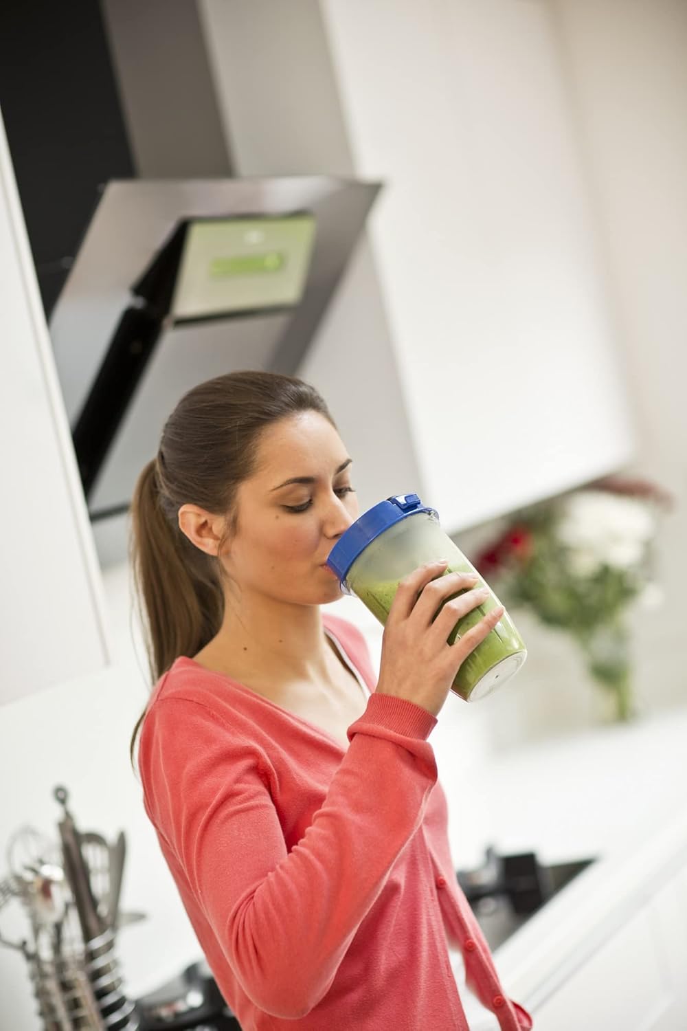 Russell Hobbs Mixer [Multifunktions- Standmixer] NutriBoost (inkl. 5 BPA-freie und spülmaschinengeeignete Behlter + Deckel, 22.000 U/min, 0.9 PS-Motor) elektrischer, Smoothie-Maker 23180-56