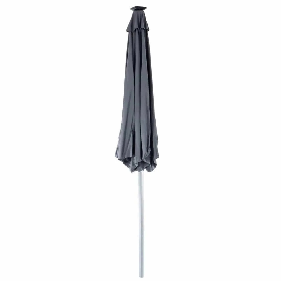 2025 Tuinparasol met LED Verlichting, 3m Patio Parasol, Grijs Toldo