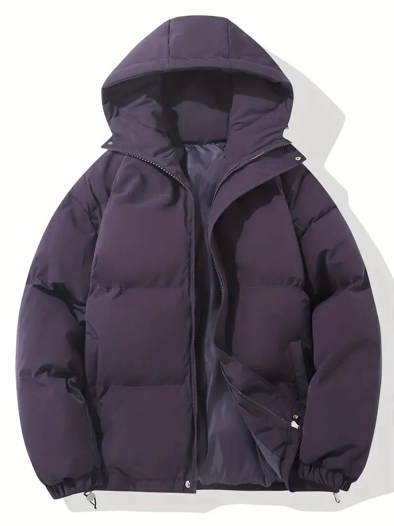 Warme Daunenjacke mit Kapuze f��r Herren | Wintermantel im klassischen Design