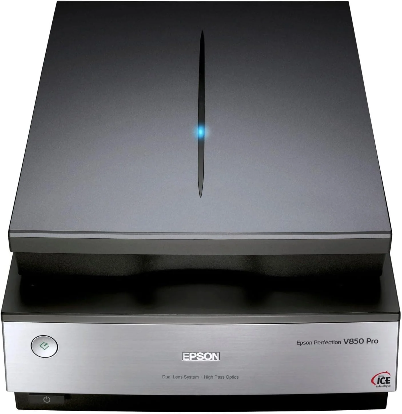 Epson Perfection V850, professionele fotoscanner, scanner voor het digitaliseren van foto's, originelen, dia's en negatieven, flatbedscanner met hoge resolutie, zwart/zilver