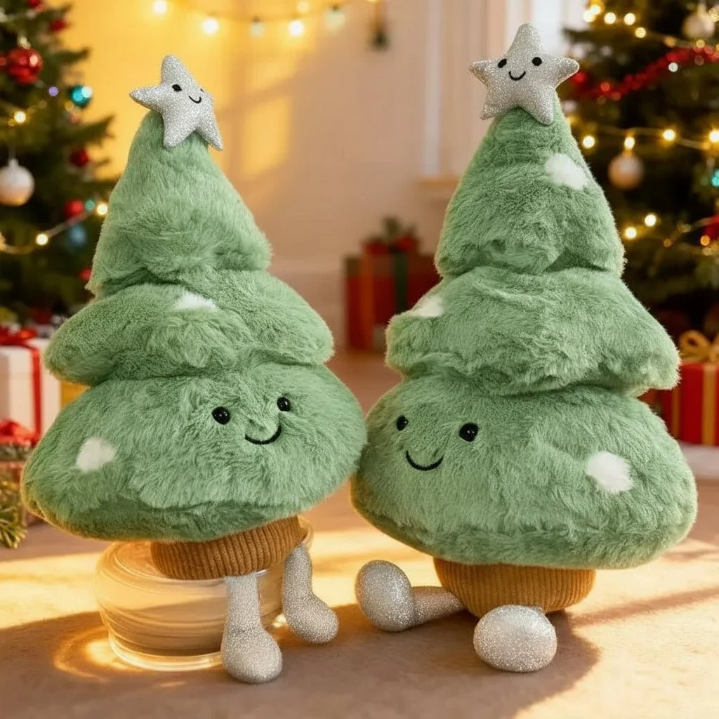 FESTIVETREE – Schattige pluche kerstboomfiguur voor gezellige kerstkamers