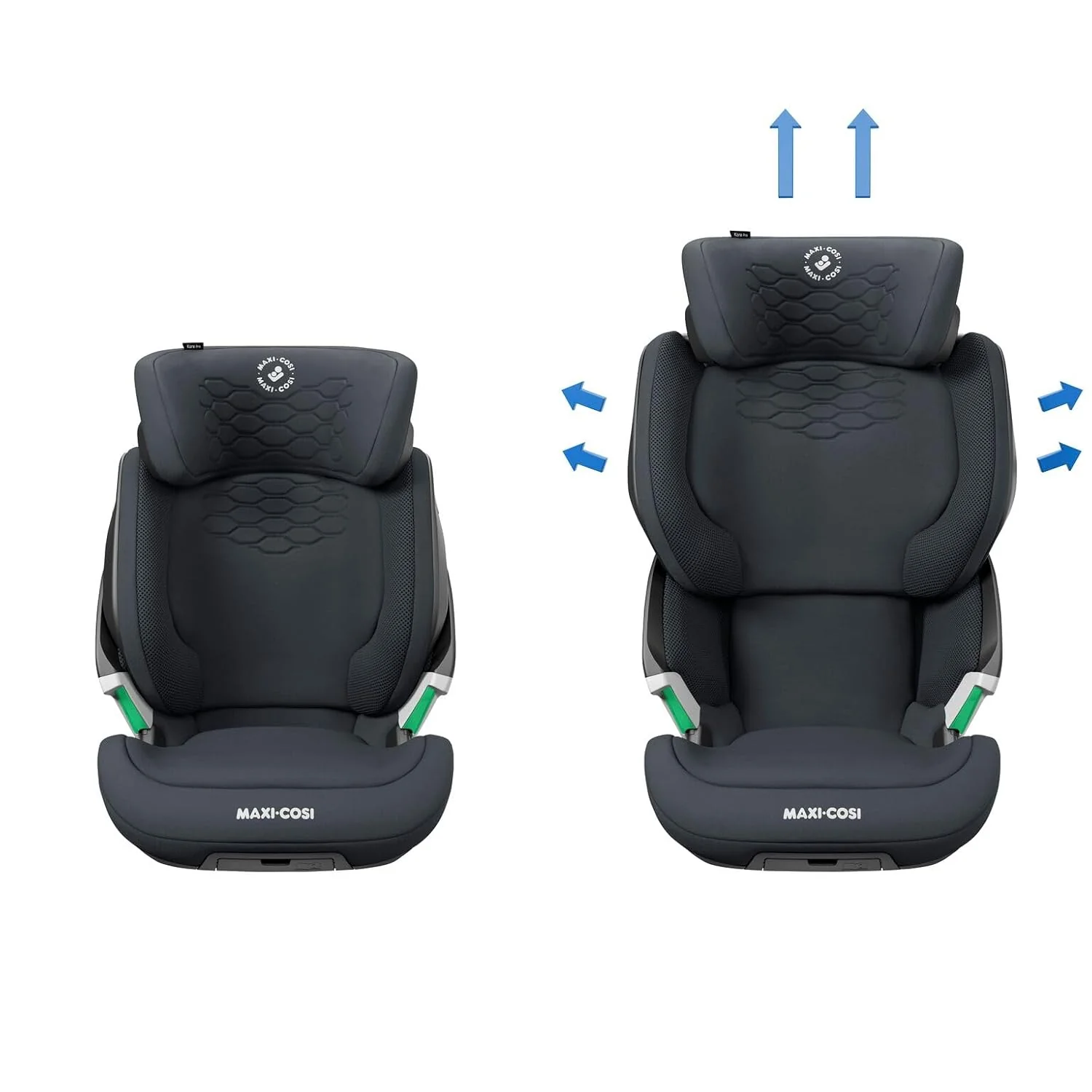 Maxi-Cosi Kore Pro i-Size Kindersitz, 3.5–12 Jahre, 100–150 cm, ClickAssist Licht, Verstellbare Höhe/Breite, Side Protection System+, Authentic Cognac