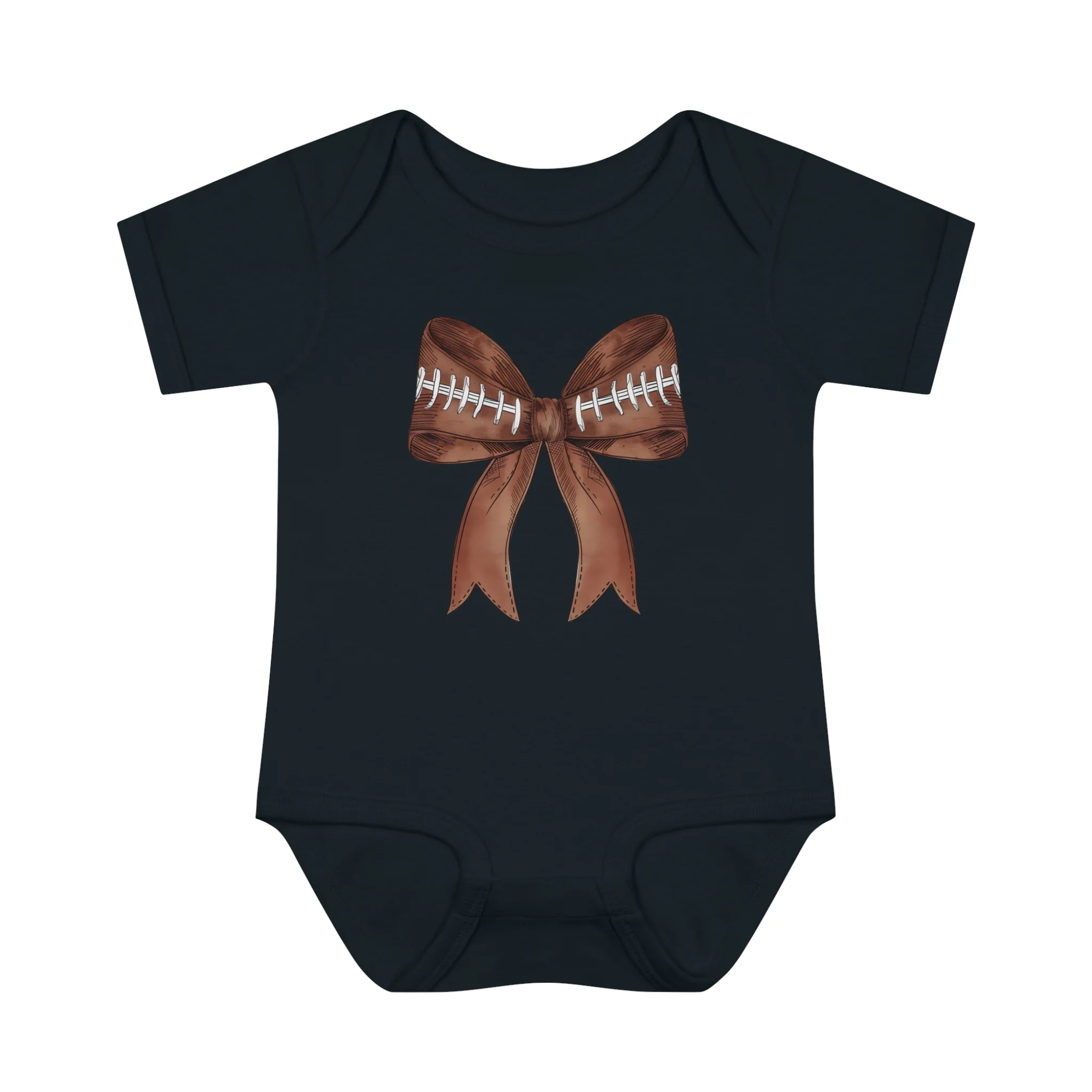 Baby Football Bow Bodsuit