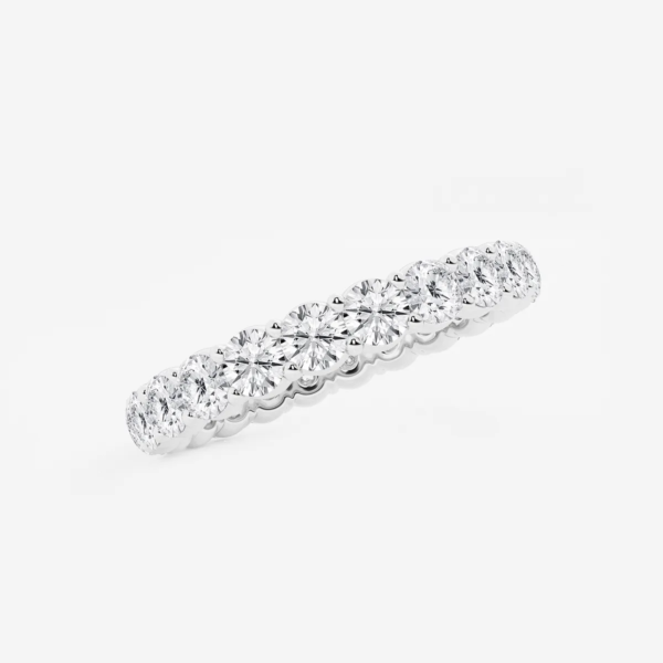 Women’s quince Lab Grown Diamond Single Shared Prong Eternity Band Rings