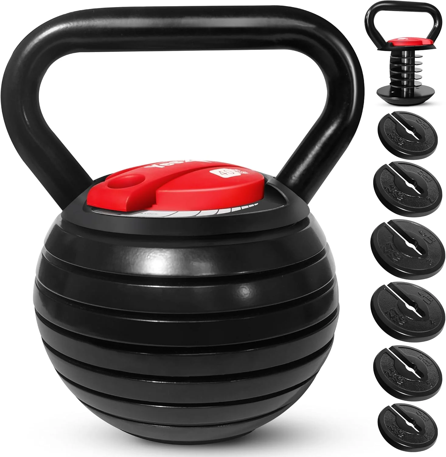 Yes4All Adjustable Kettlebell. Kettle Grip. Kettlebell Handle. Convert to Kettlebells Weight Set
