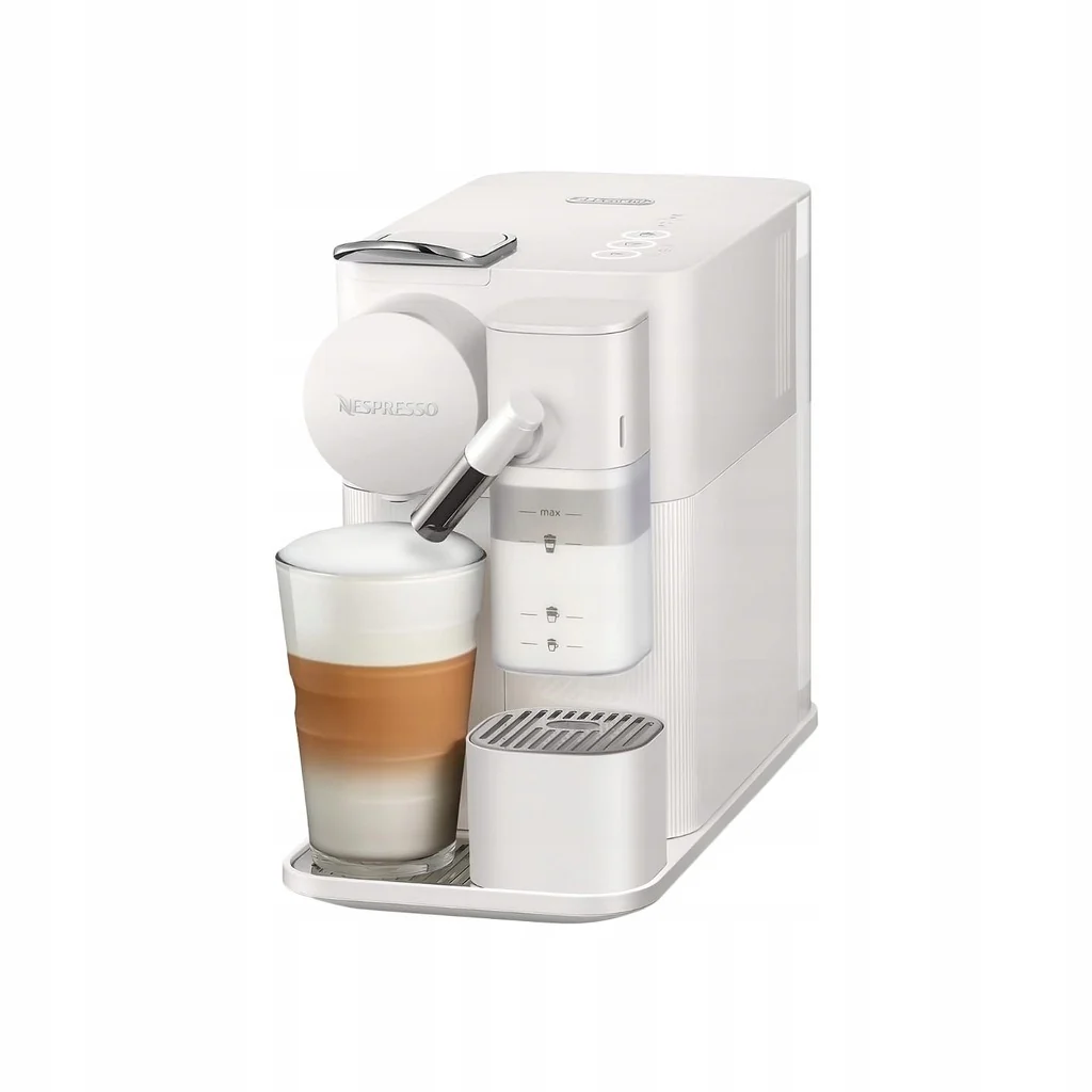 Ekspres na kapsułki Delonghi Nespresso Lattissima One EN510.W – biały