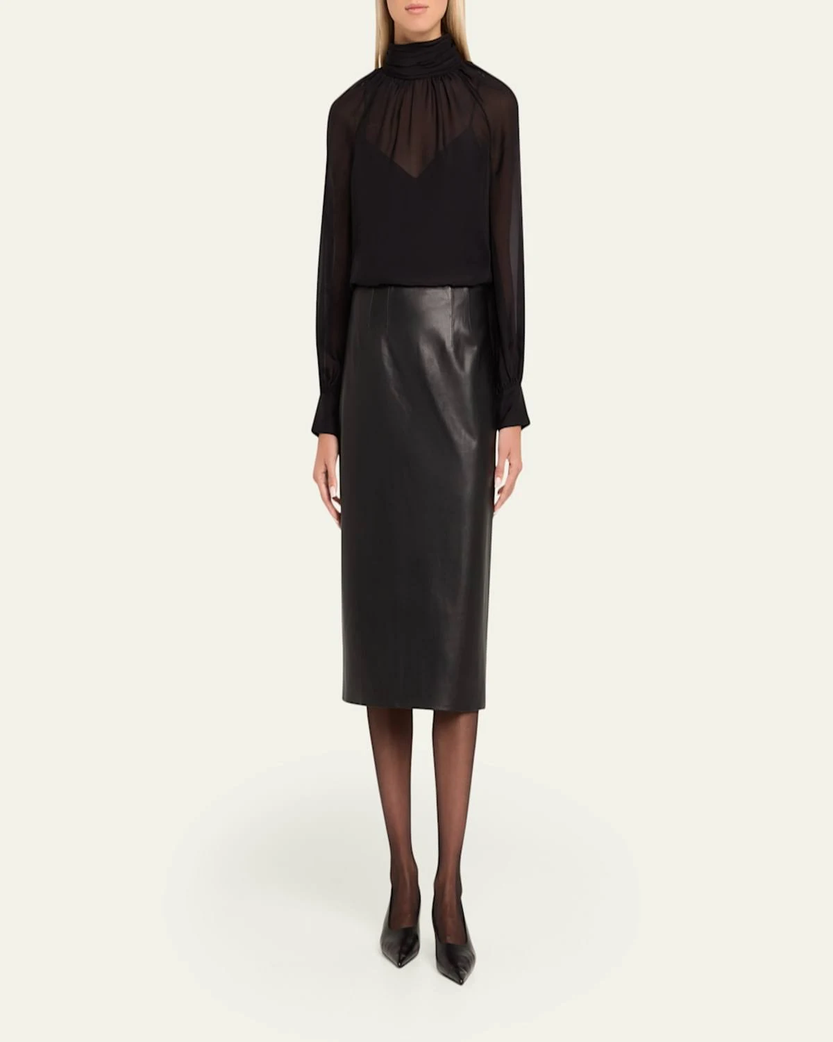 Veronica Beard Women’s Holmes Faux Leather Pencil Skirt