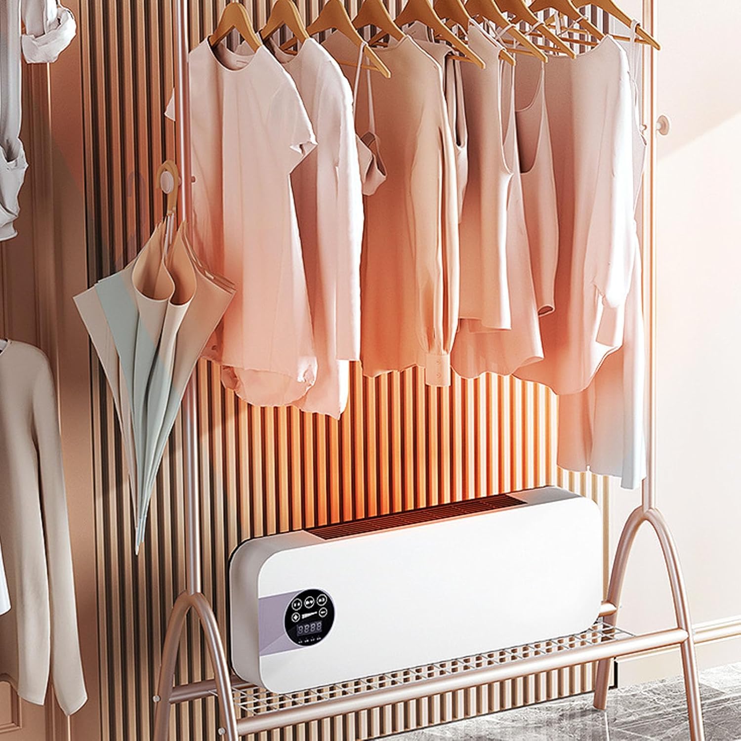 Shanrya Klimaanlagenheizung, Wandmontage, Hohe Leistung, EU, 220 V, Geräuscharm, Breite Abdeckung, Multifunktionale Kleine Klimaanlage für Schlafzimmer