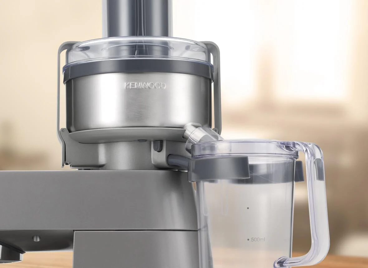 Kenwood Professionele sapcentrifuge AT641 voor keukenmachine Cooking Chef KM 070, roestvrijstalen look, 20 x 27 x 31 cm