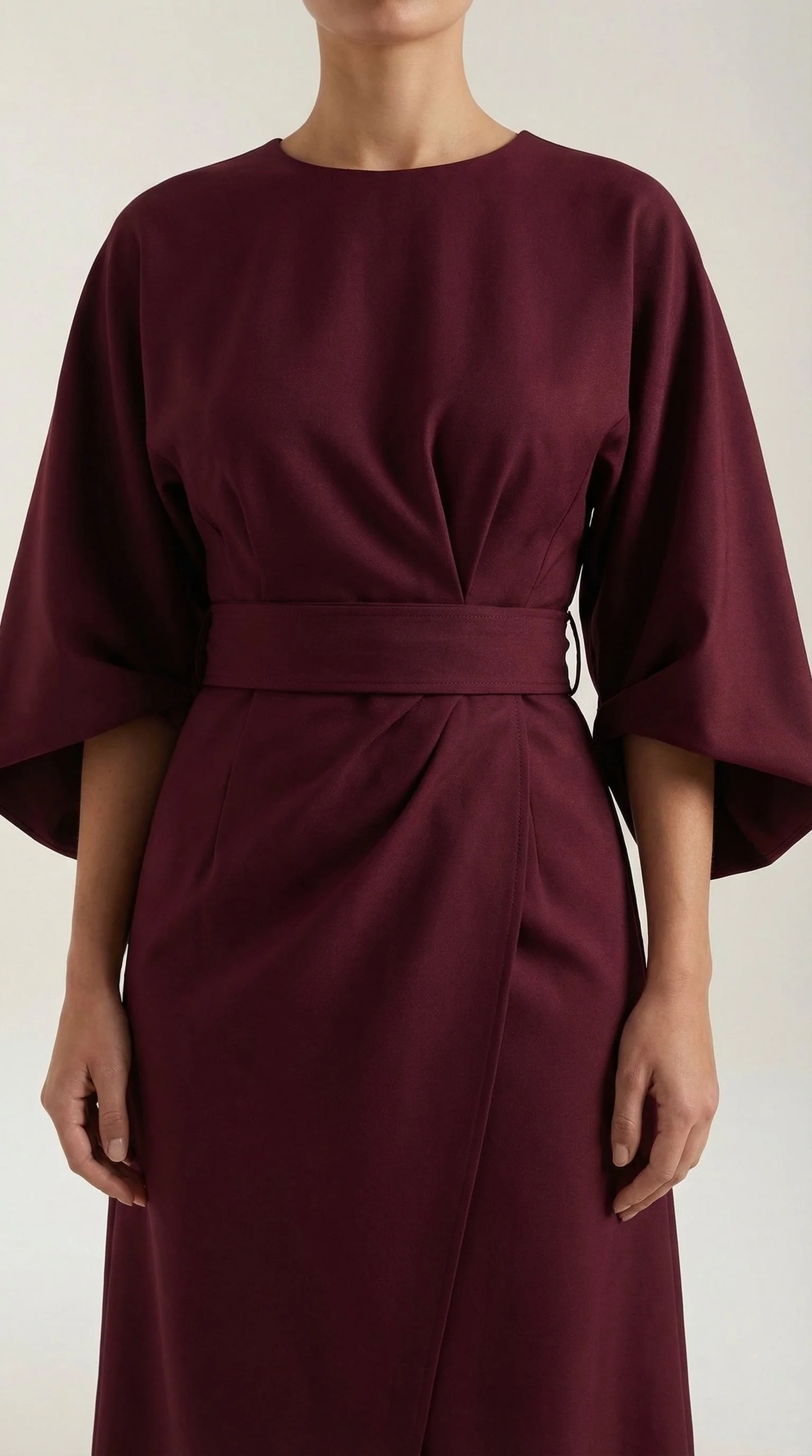 Midikleid mit Ballon?rmeln