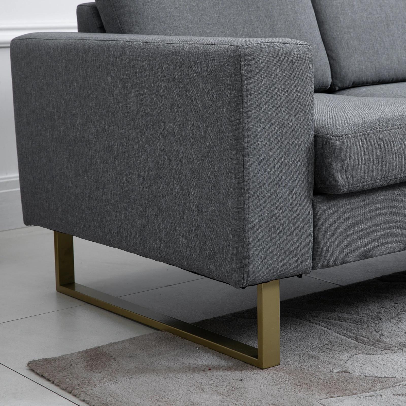 bank gestoffeerde 3-zitsbank tv-fauteuil gestoffeerde bank loungebank kussen