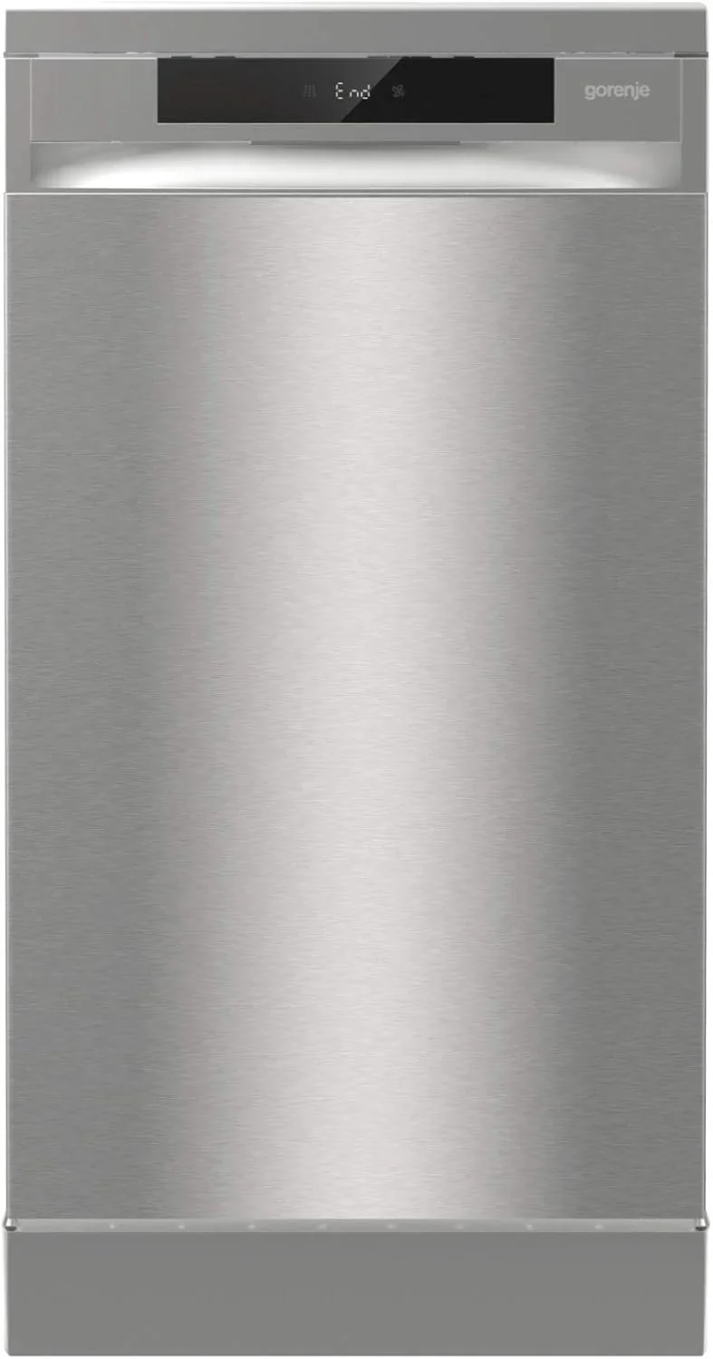 Gorenje GS 541D10 X Freistehender Geschirrsp��ler / SuperSilent / 11 Ma?gedecke / 5 Programme / Programmanzeige / TotalDry / Silber, 45 cm breit