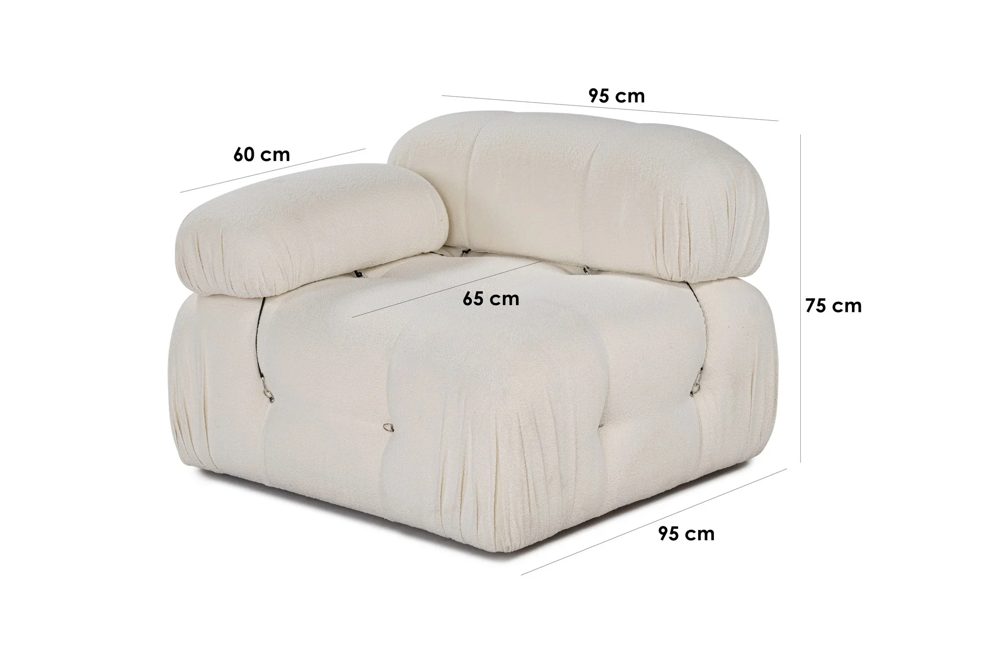 Bubble L1 Modulares Sofa - Weiss
