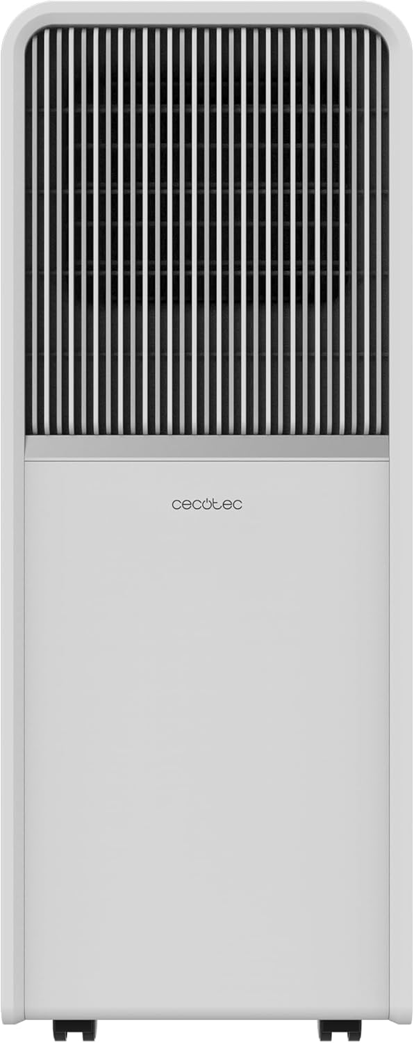 Cecotec Aire Acondicionado Portatil ForceClima 7550 Style Connected, 7000 BTU, Área cobertura 14 m2, Mando a distancia, Táctil, Pantalla LED, 4 Modos, 2 Velocidades, Deshumidificador, Temporizador