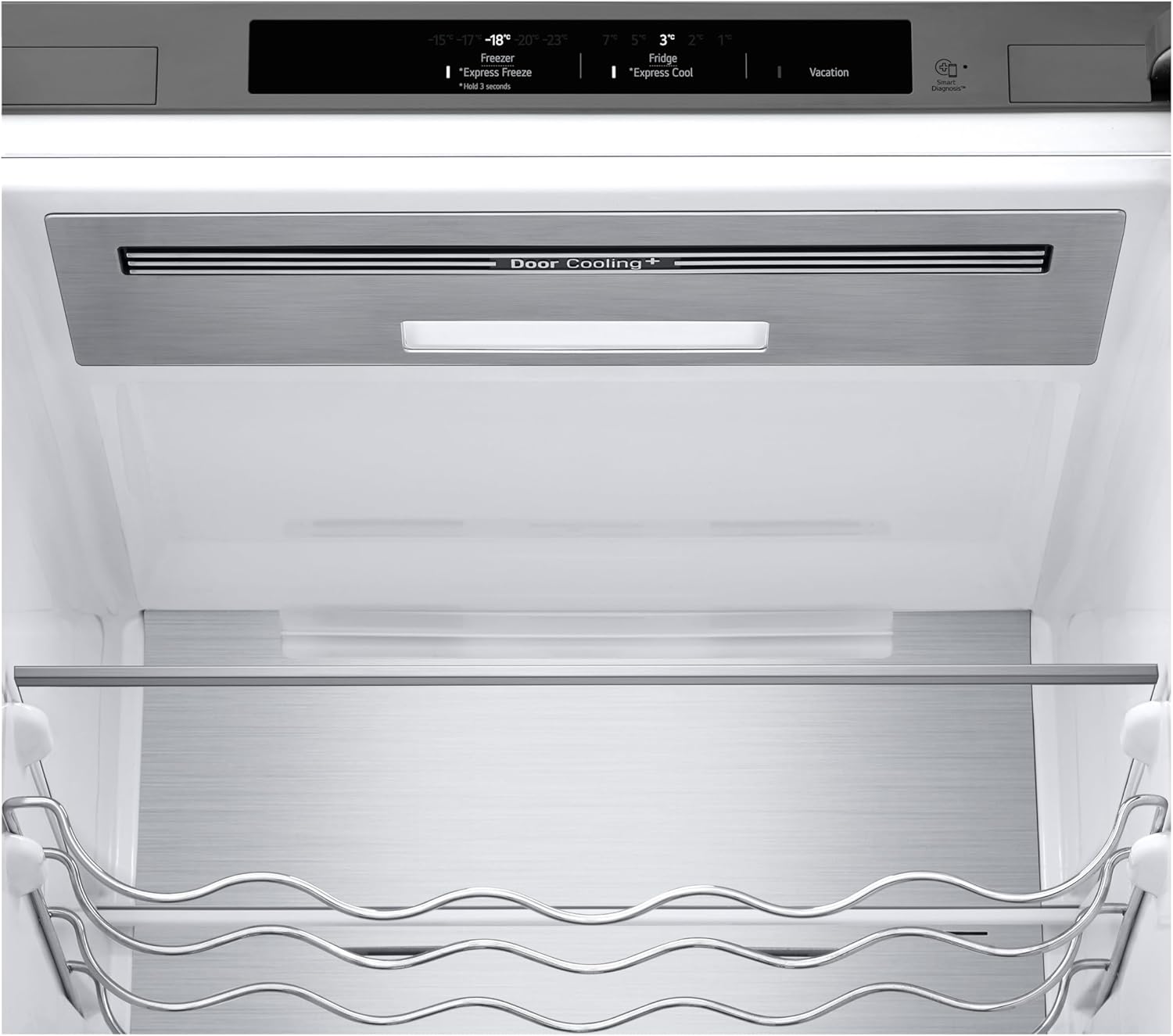 LG GBBW726CPY Fit&Max Kühl-/Gefrierkombination (475 L, Energieklasse C) vollintegrierbar oder freistehend mit FRESHConverter+ und Total No Frost, Silber