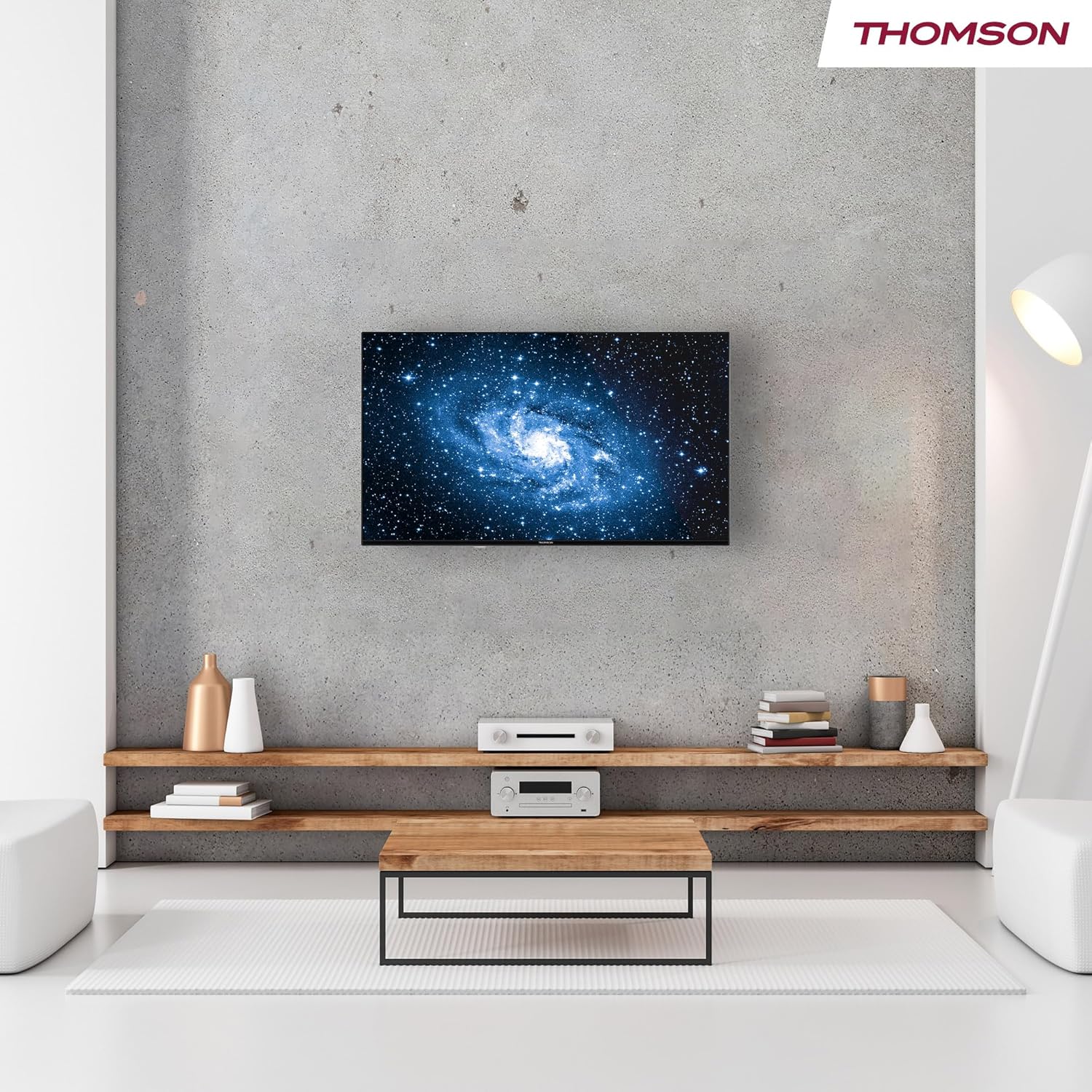 Thomson 43 Zoll (109 cm) UHD LED Smart TV mit Fire TV, Alexa Sprachsteuerung, AirPlay, Wi-Fi, Triple Tuner (Kabel/Satellit/Antenne), Bluetooth 5.0, HDMI, USB, AV IN, CI+, 43UF4S35
