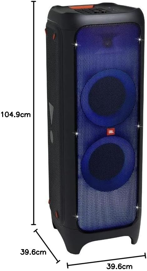 JBL PartyBox 710 - Schwarz �C Trag - und rollbarer Bluetooth Party-Lautsprecher mit Lichteffekten �C Spritzwassergesch��tzte, mobile Musikbox