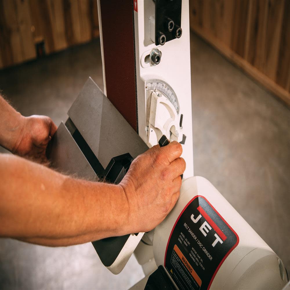 JSG-6DCK 6 In. x 48 In. Belt / 12 In. Disc Sander with Open Stand