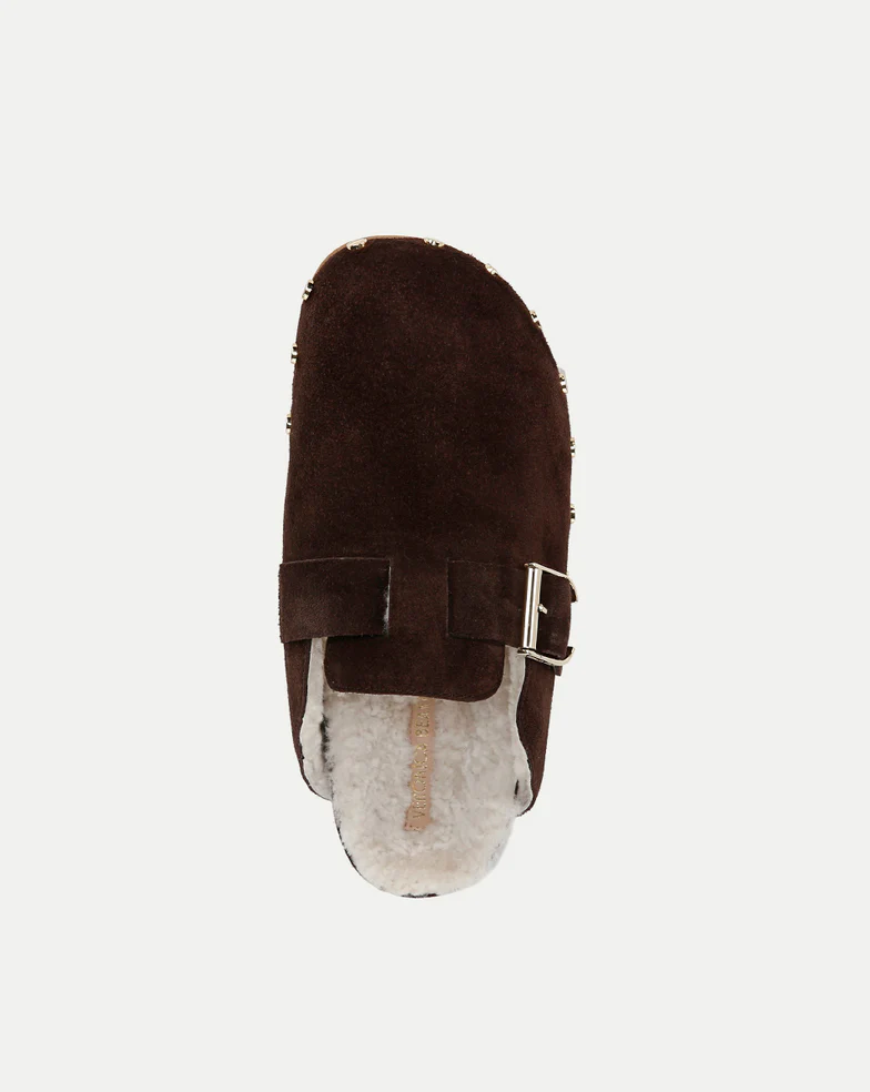 Veronica Beard Fern Shearling Clog