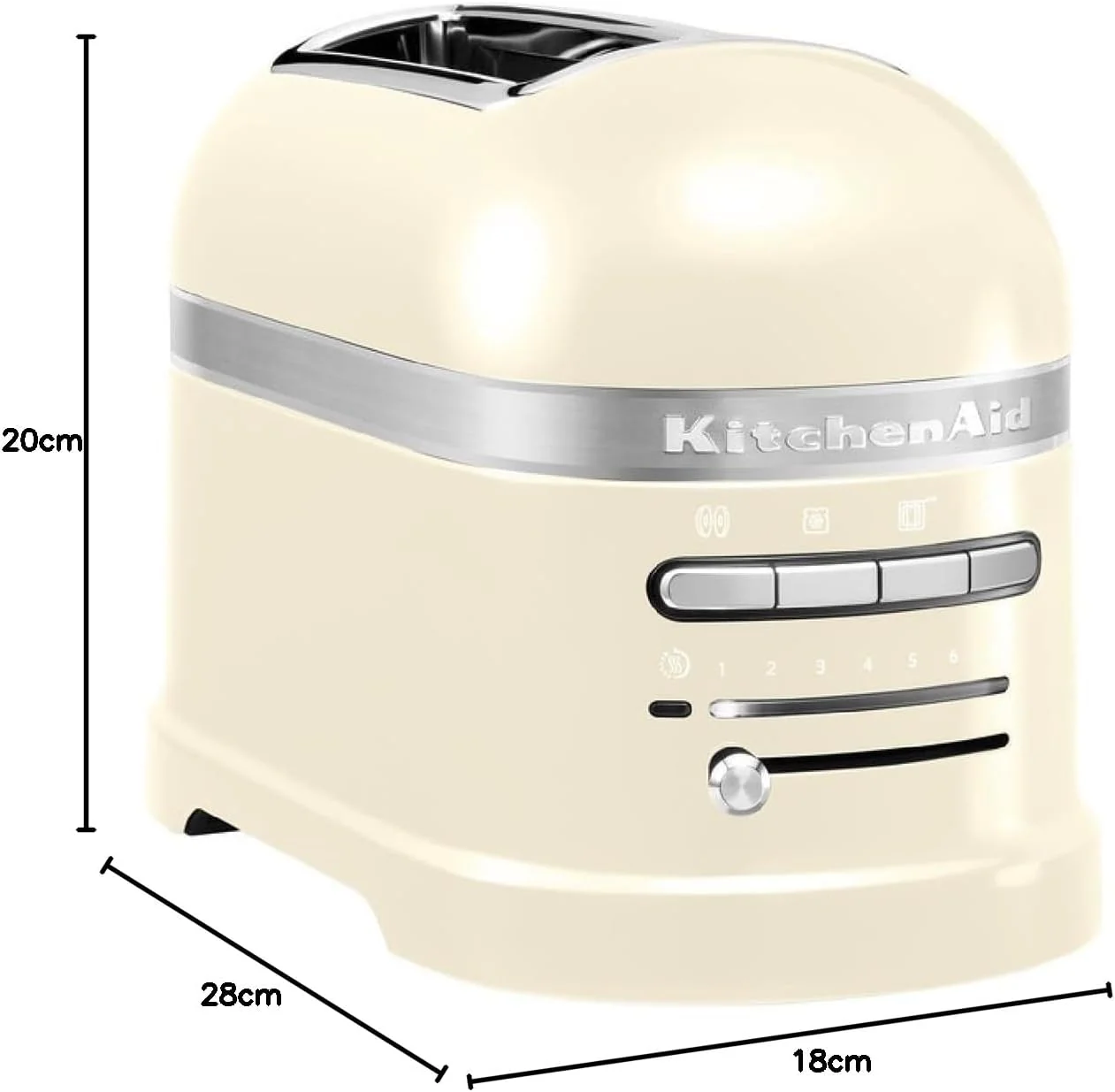 KitchenAid Toaster f��r 2 Scheiben mit Sandwich-Zange | Artisan | Retro Toast Machine | Verschiedene Funktionen und Br?unungsstufen | Gr��n