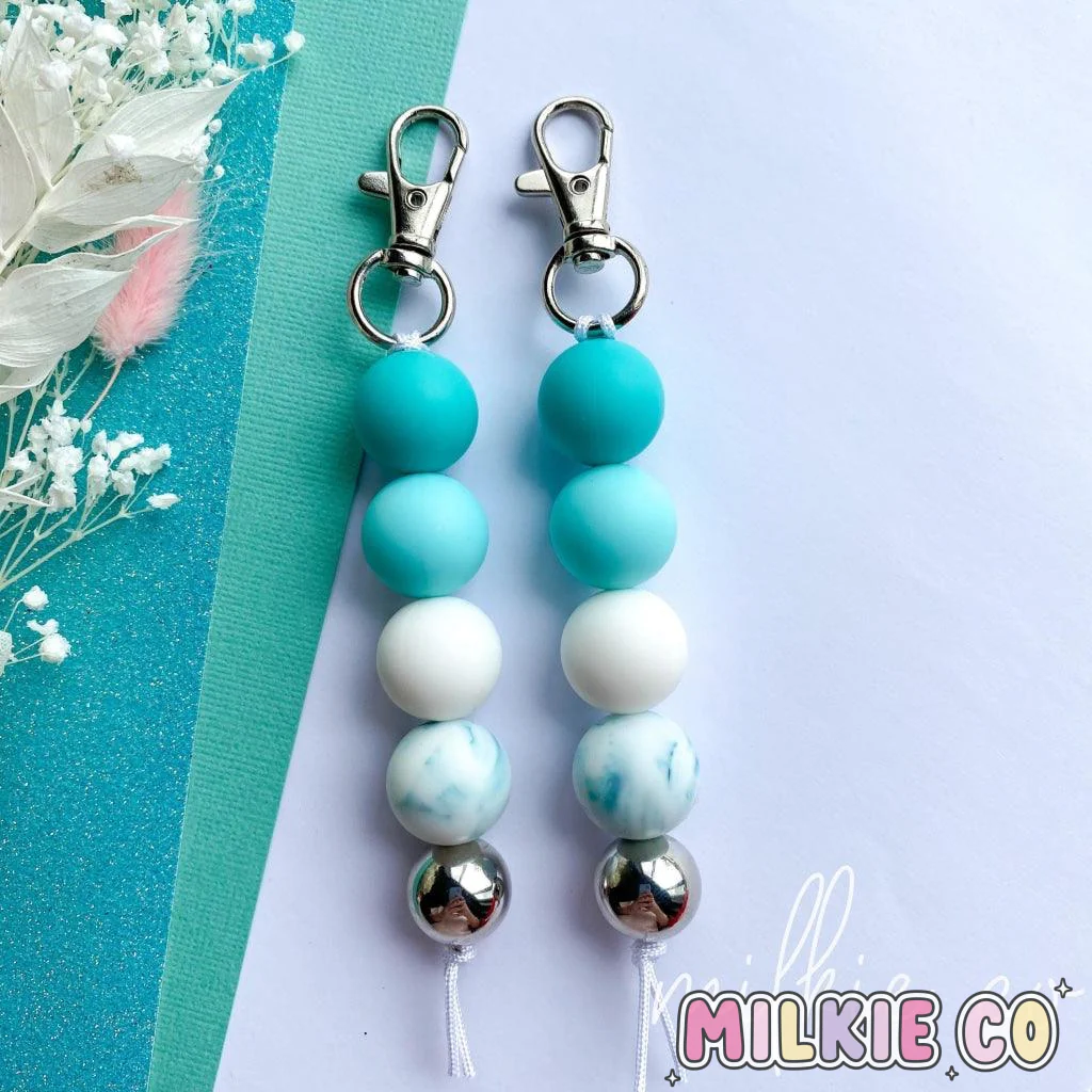 Teale Beaded Keychain