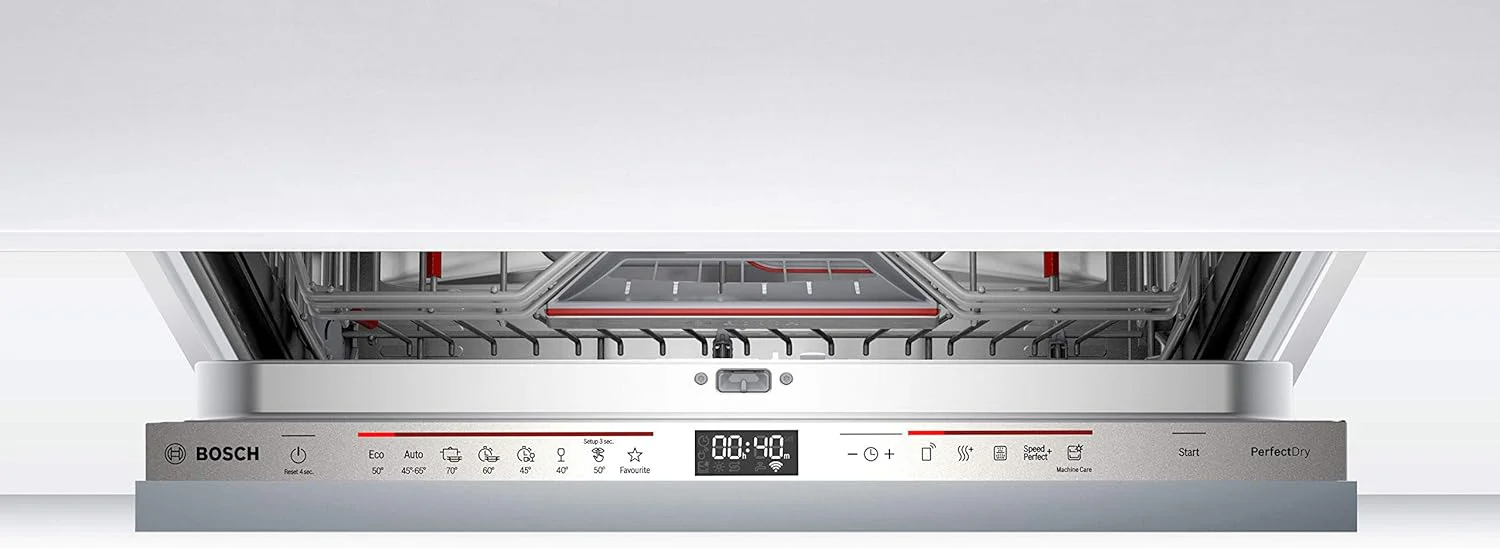 Bosch Huishoudapparatuur SMV6ZCX49E Serie 6 vaatwasser, volledig ge?ntegreerd, besteklade, bijzonder stil Silence-programma, PerfectDry met Zeolith droogt zelfs plastic