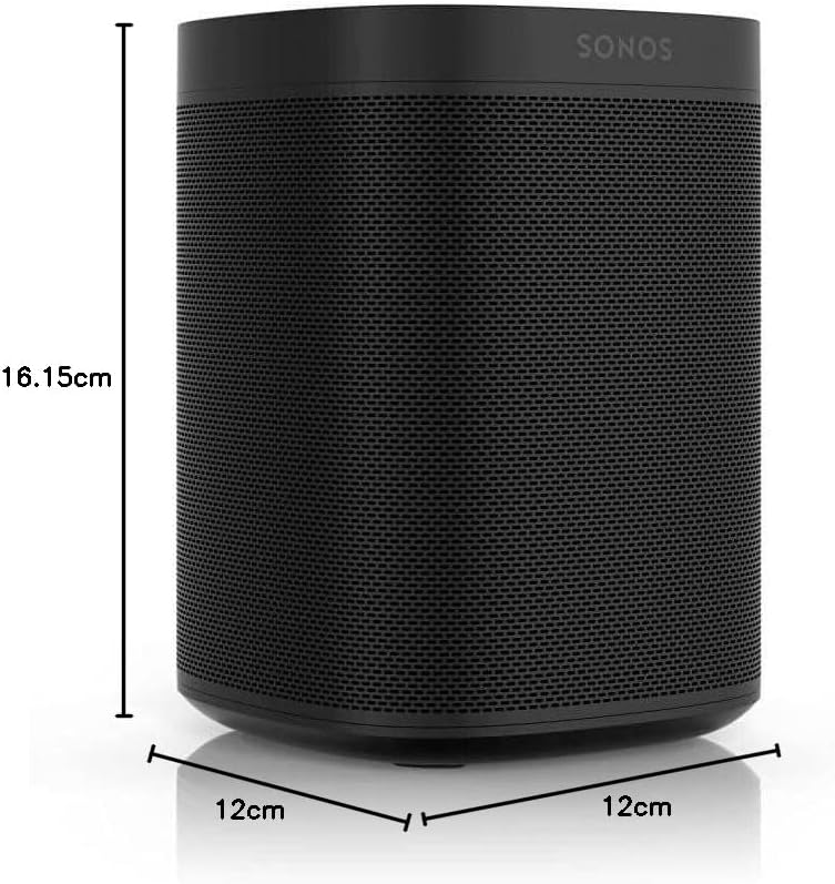 Sonos One Smart Speaker, schwarz – Intelligenter WLAN Lautsprecher mit Alexa Sprachsteuerung, Google Assistant & AirPlay – Multiroom Speaker für unbegrenztes Musikstreaming