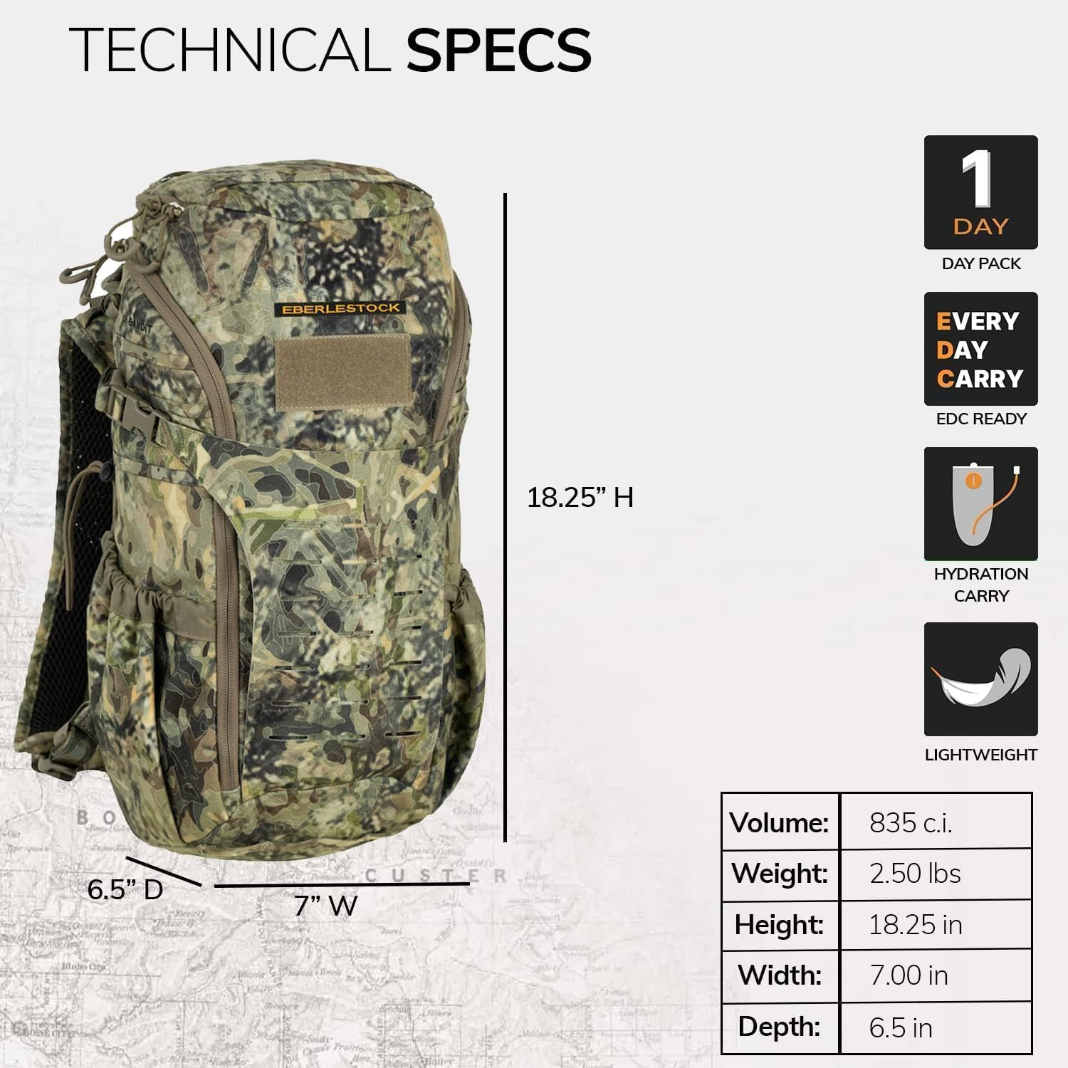Eberlestock Bandit Pack – Robuster EDC-Rucksack für das Büro oder den Außenbereich