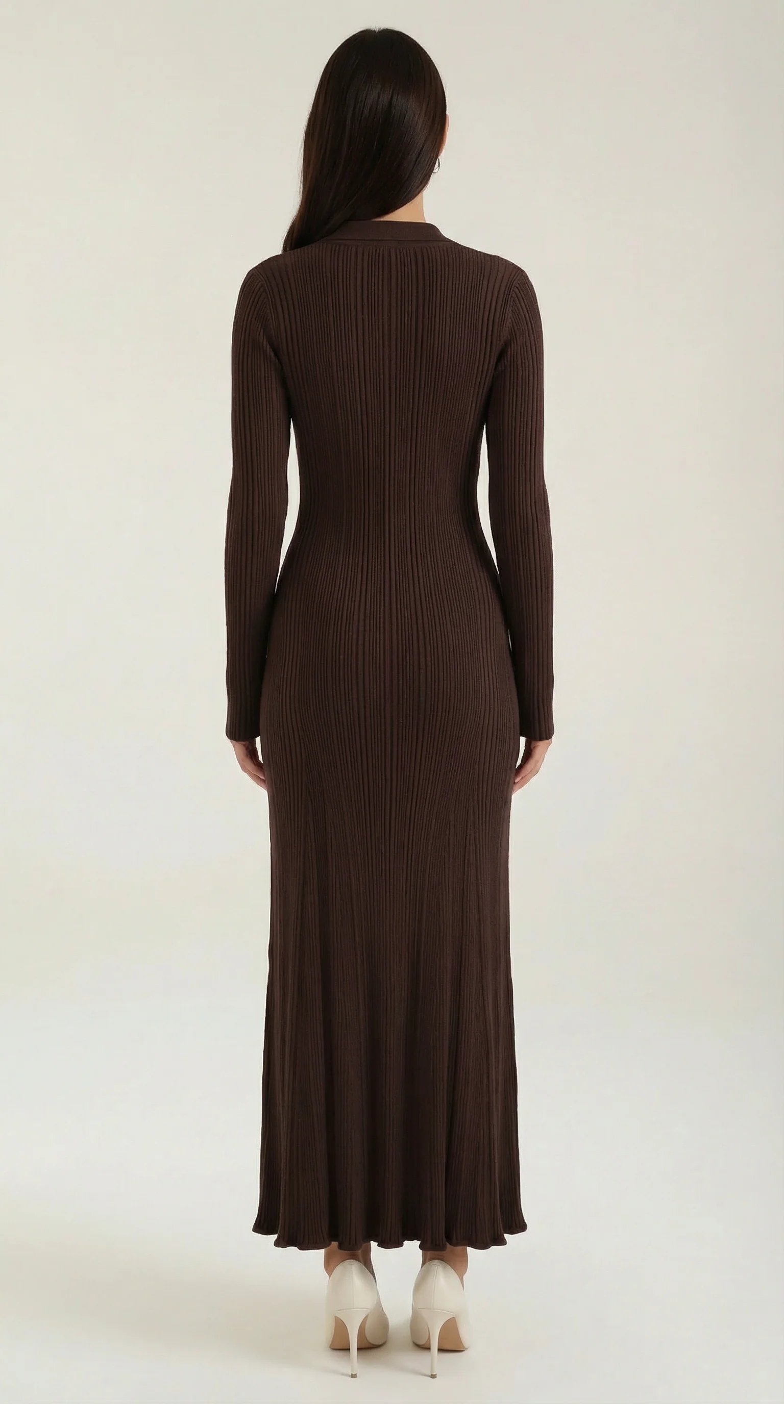 Strick-Maxikleid