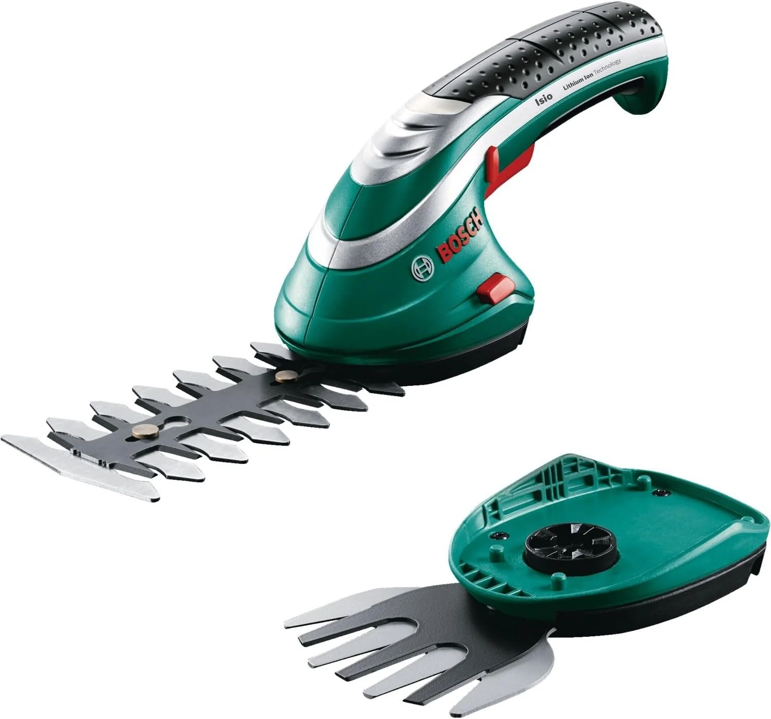 Bosch accugrasscharenset Isio (3,6 volt, meslengte 12 cm, mesafstand 8 mm, inclusief XL-tuinhandschoenen, in softcase) �C Amazon Edition