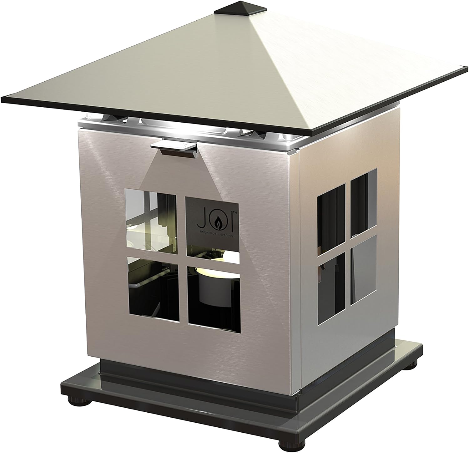 Caframo JOI® by, Candle Heat Powered, Weatherproof LED Lamp for Indoor or Outdoor Use, Silver