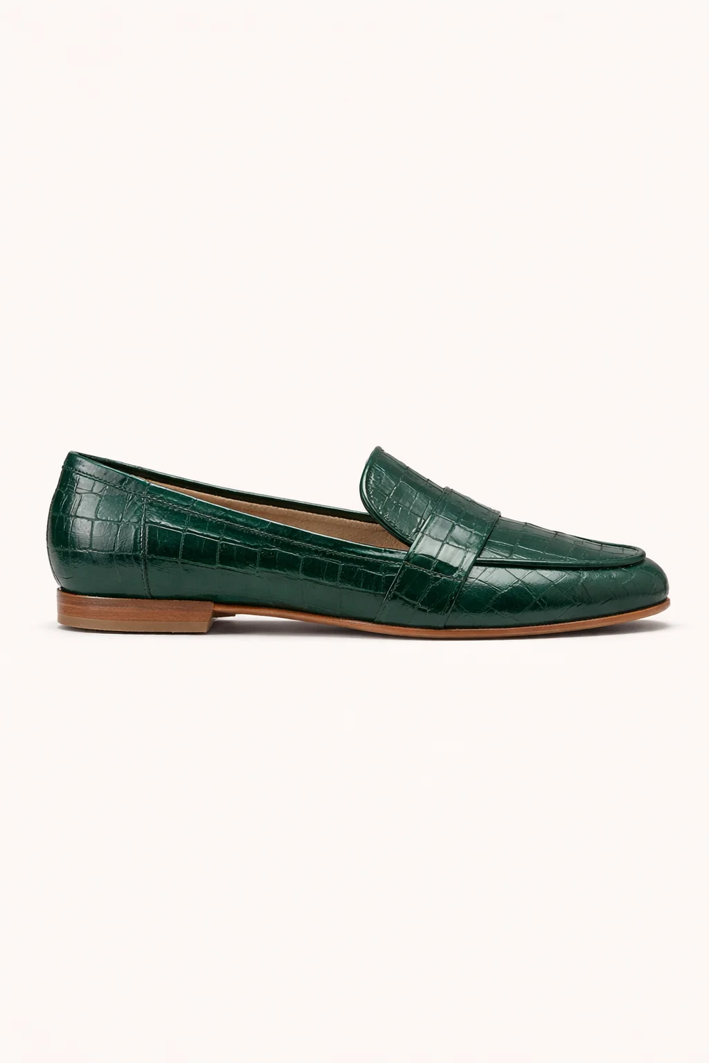 Damen Mokassins in strukturierter Leder-Optik | Bequeme Slipper mit flacher Sohle und seitlichen ?ffnungen f��r leichtes Anziehen