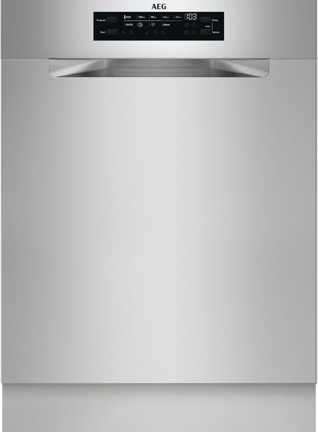 AEG Vollintegrierter Geschirrspüler 60cm, Spülmaschine Serie 7000: mit Glasschutz, Energieklasse A, Besteckschublade, personalisierte Zeit-Steuerung, leise 41dB, ComfortRails, Wasserstopp, FSE7676AP