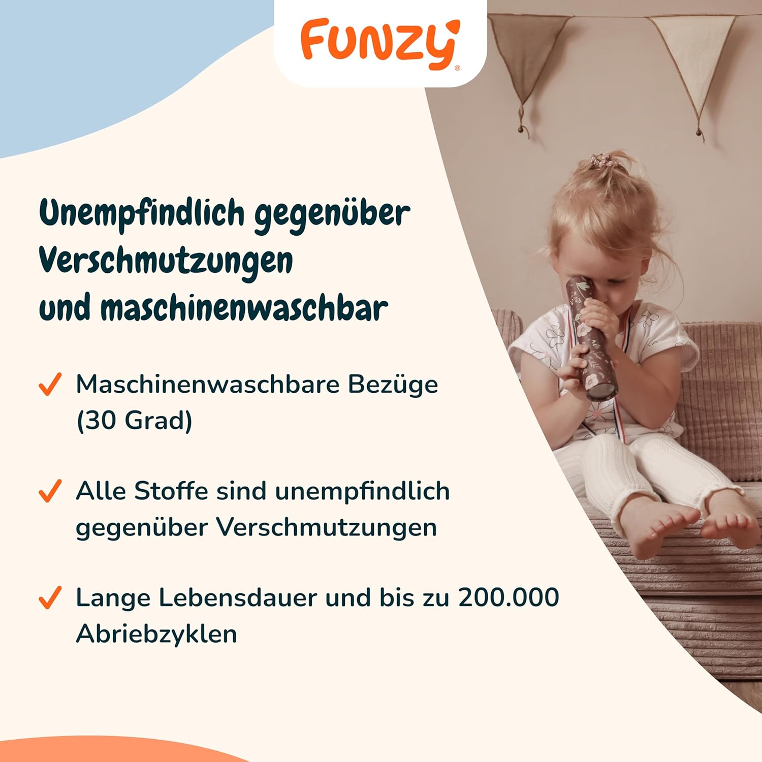 Funzy Mini Spielsofa für Kinder - Unser Mini für kreatives Spielen, Modulare Spielcouch, Waschbarer Bezug, Robust und Langlebig, Oeko-TEX 100 Zertifiziert mit 3 Jahren Garantie, Cord Salbei Grün