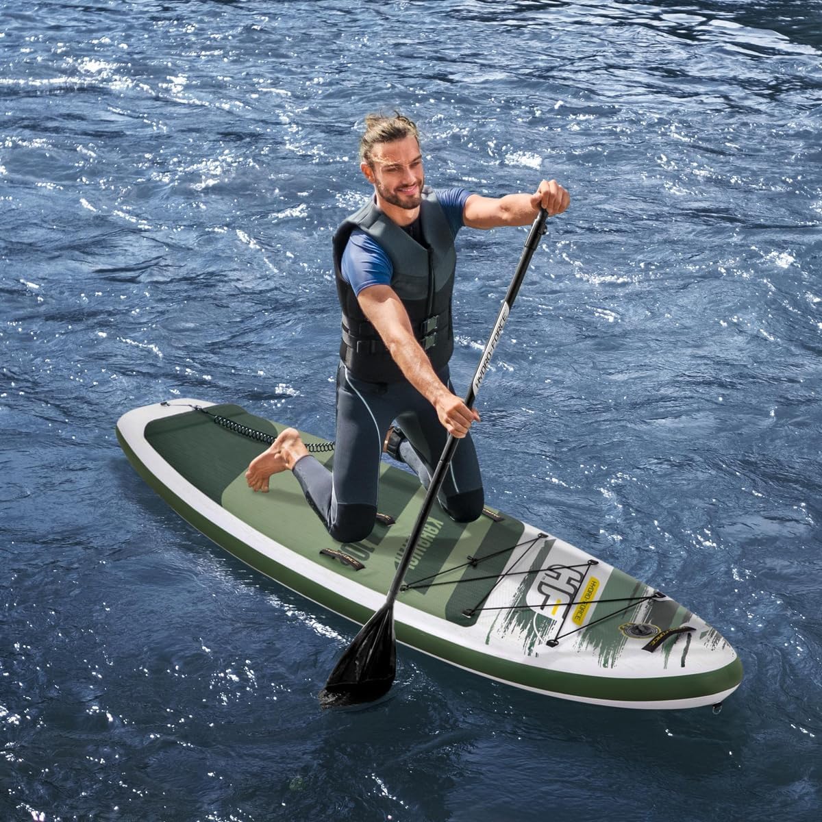 Hydro-Force SUP, aufblasbares Stand Up Paddle Board, komplettes Set, mehrere Stile, Größen, 2,4 m, 3,4 m, 3,8 m, 3,8 m, 3,8 m, 3,8 m