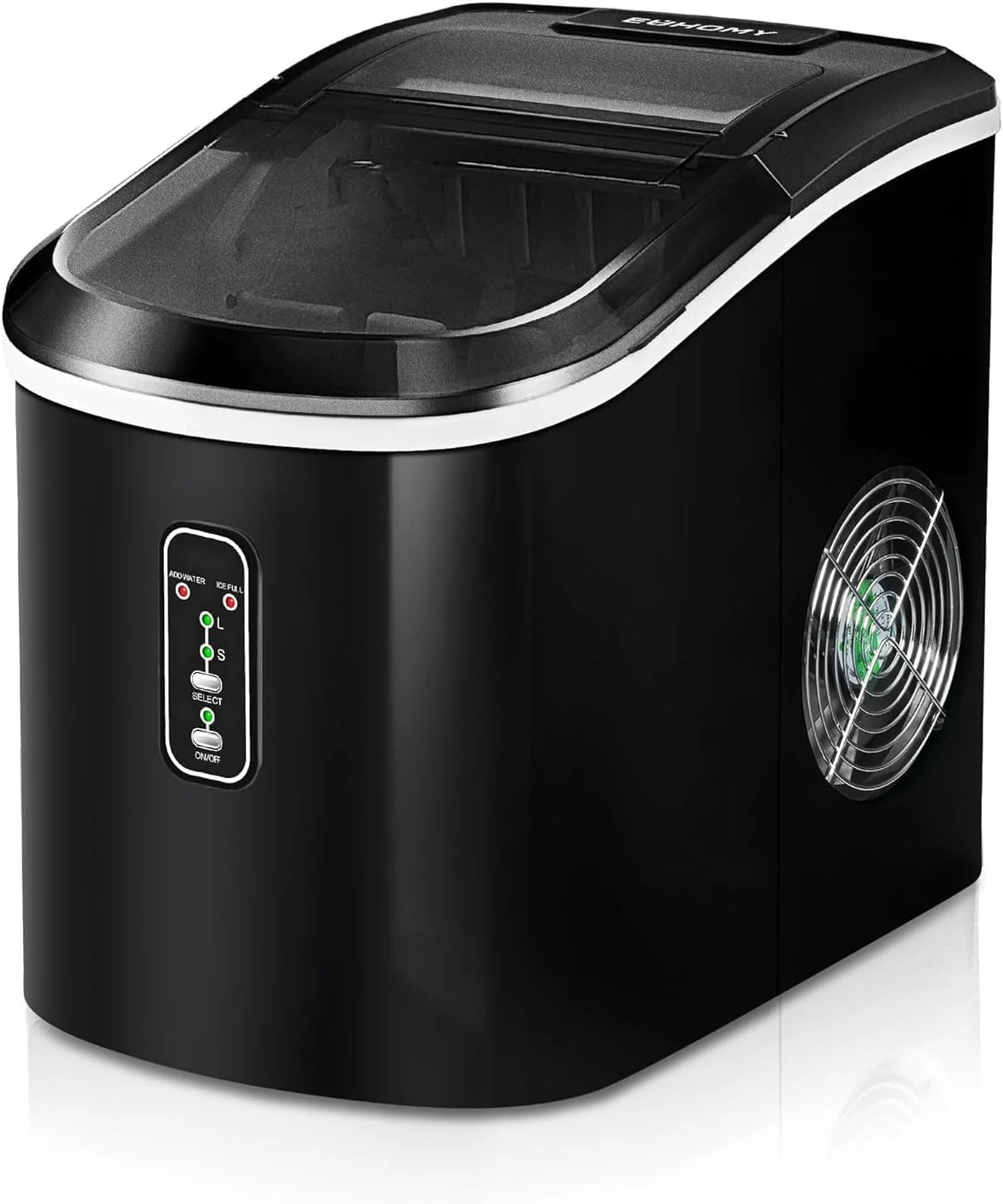 EUHOMY Nugget Ice Maker Countertop. 40Lbs/24H Pebble Ice Maker Machine. Self-Cleaning Countertop Sonic Ice Makers with Ice Scoop&Basket. Pellet Ice Maker Machine for Home/Kitchen/Office