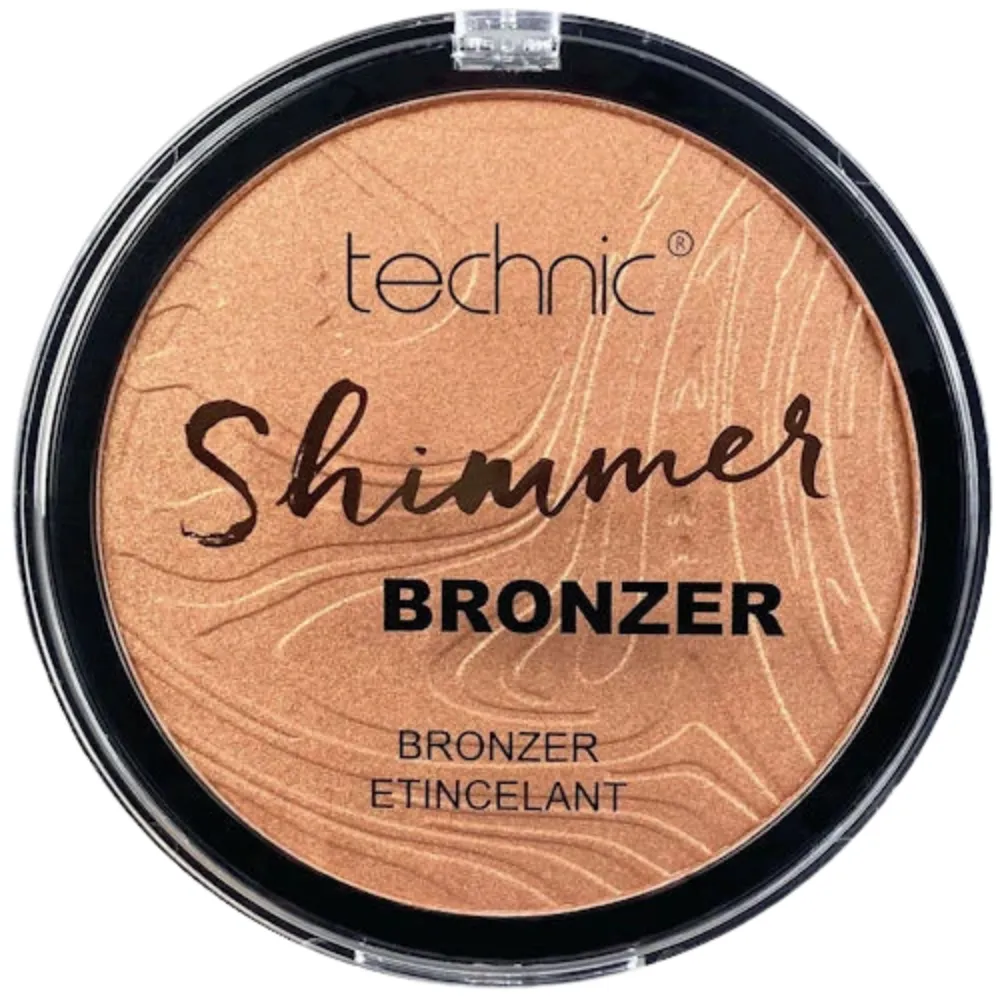 Technic Shimmer Bronzer - Glitter Powder for Natural Glow & Sculpting