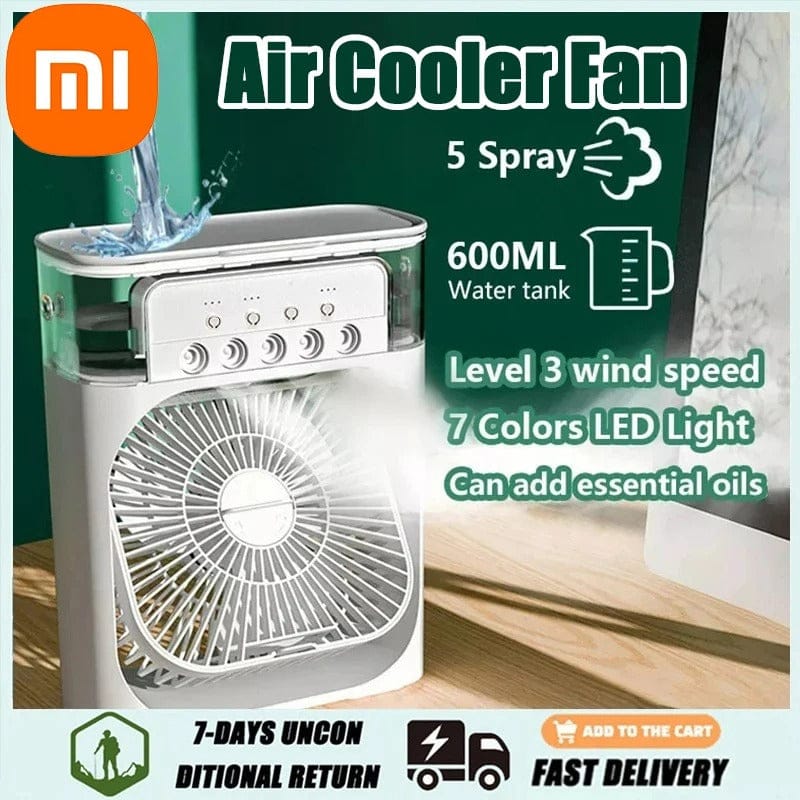 3-in-1 USB Air Cooler ¨C Portable Fan, Air Conditioner & LED Night Light for Home & Office