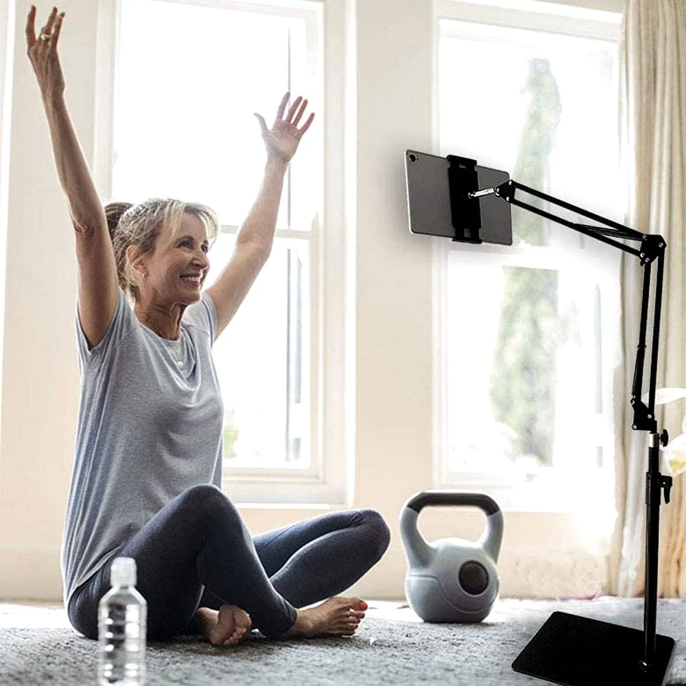 FlexiStand 360 Adjustable Tablet Floor Stand Holder for iPad & iPhone