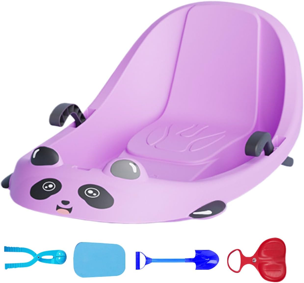Schneeschlitten für Kinder, Wintersportausrüstung, integrierte Bremse, Schneeschlitten für verschneite Hügel, Park, Hinterhof, Spielplatz, Jungen, Mädchen, Kinder, Vorschüler