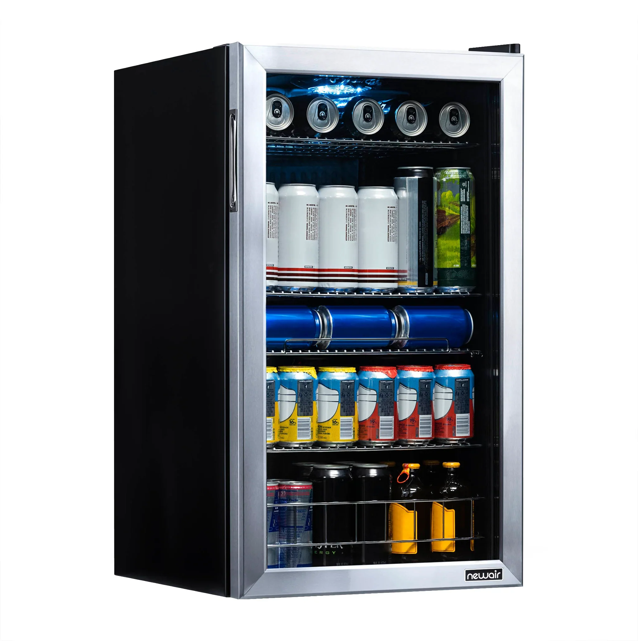 2026 Newair® Refrigerador de Bebidas Independiente de Acero Inoxidable – 126 Latas – 18,9