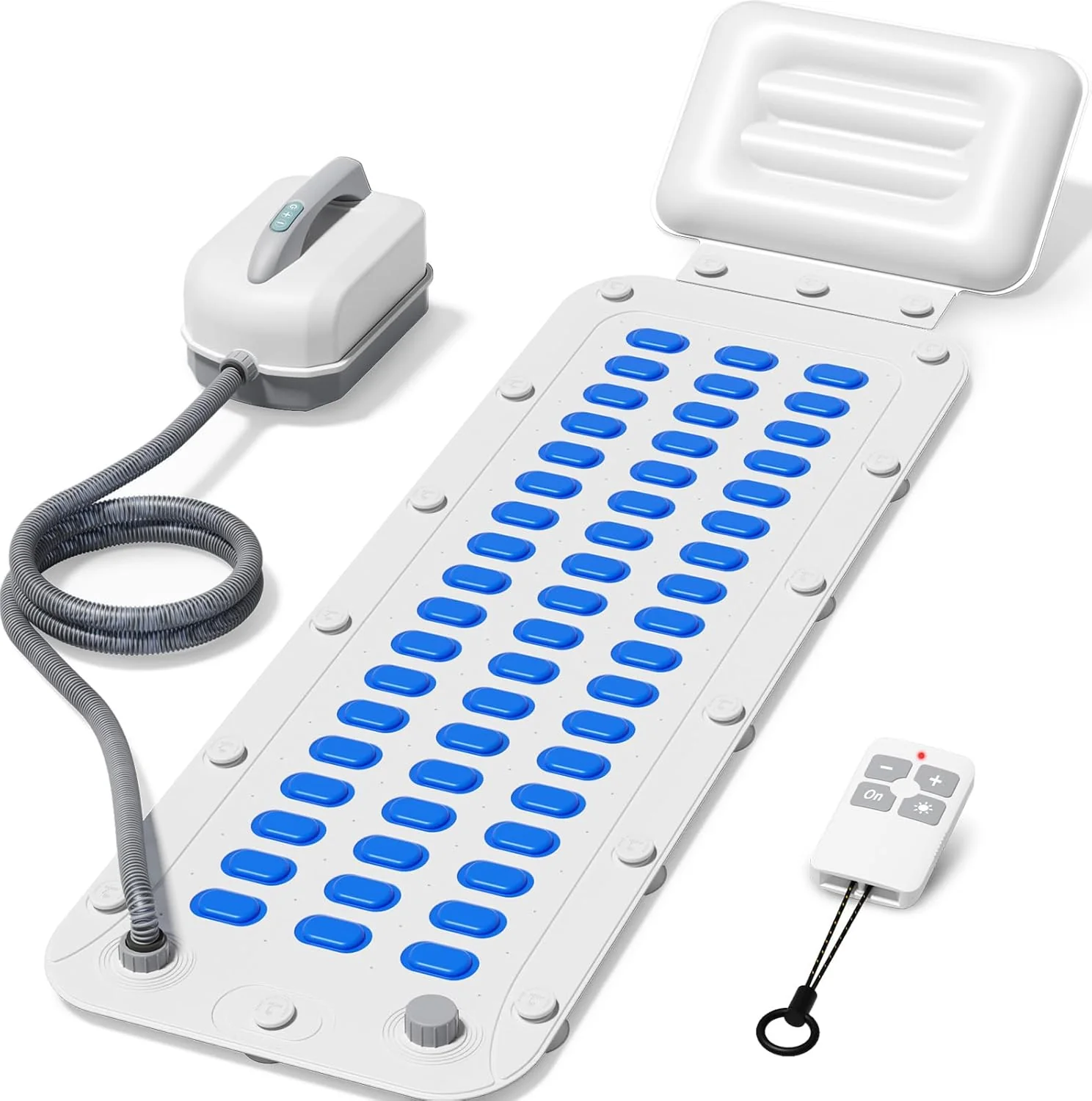 Portable Spa Bubble Bath Massager.Full Body Waterproof Spa Mat with Non-Slip Suction Cups